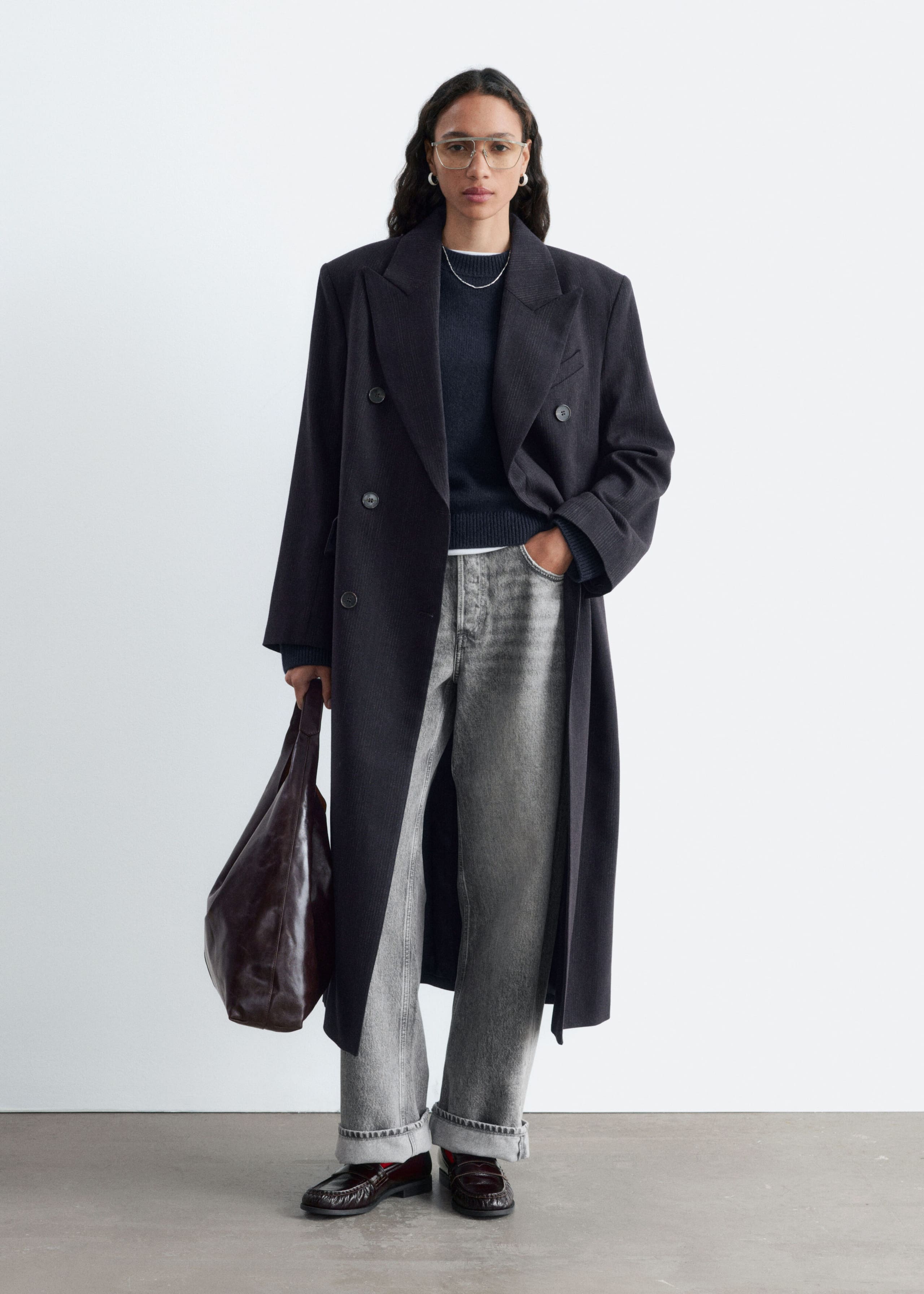 Double-Breasted Wool Coat