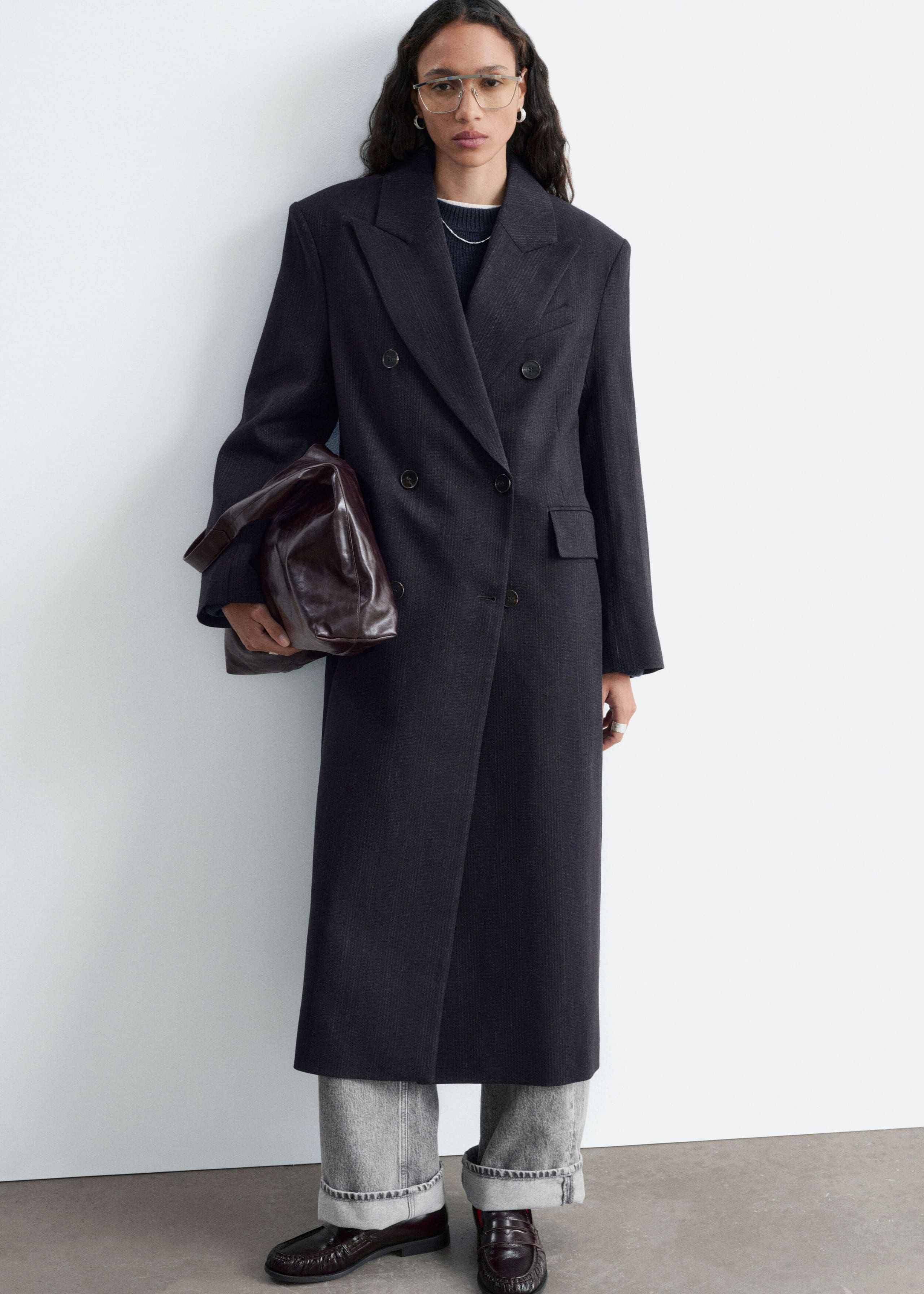 Double-Breasted Wool Coat