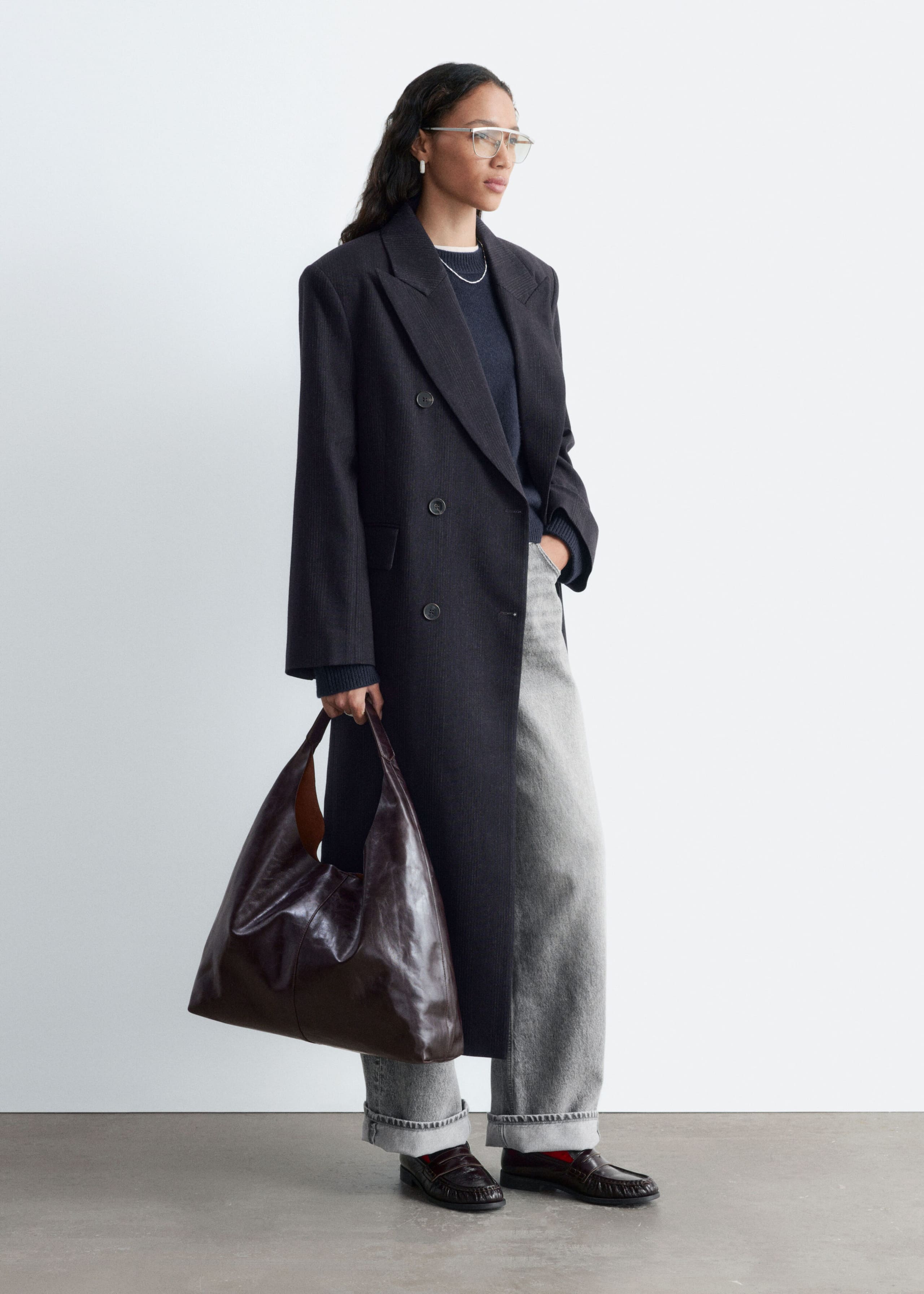 Double-Breasted Wool Coat
