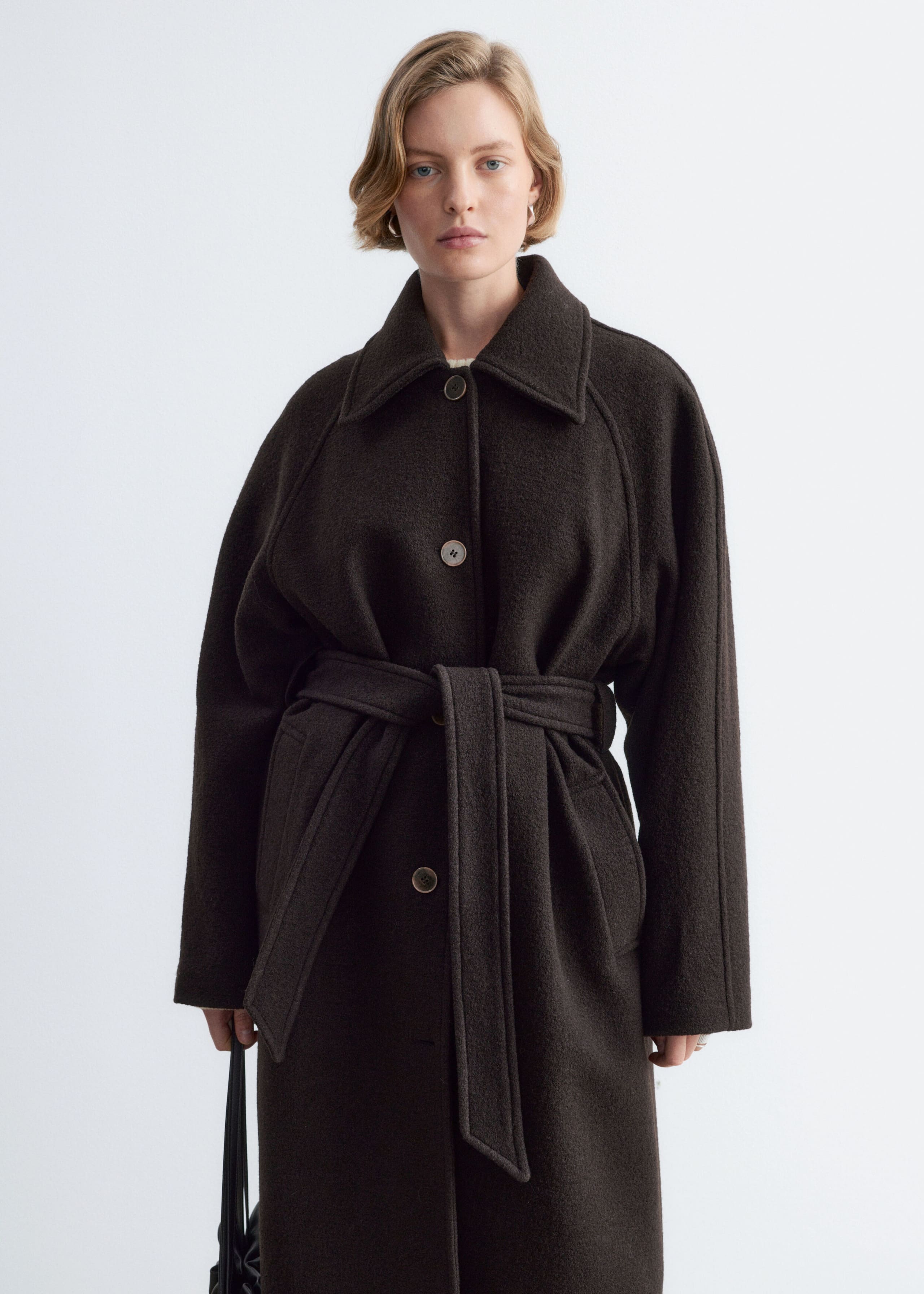 Bouclé Wool Car Coat