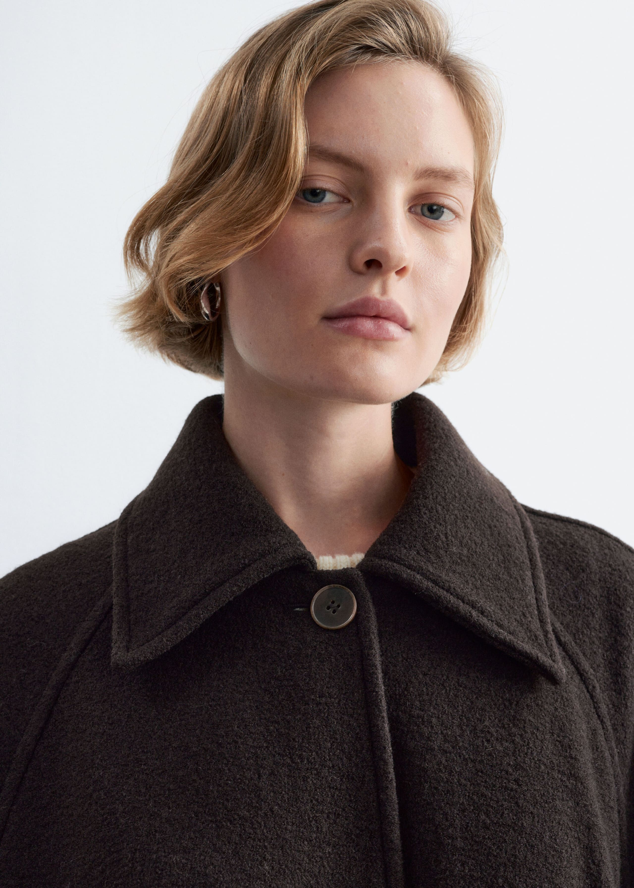 Bouclé Wool Car Coat