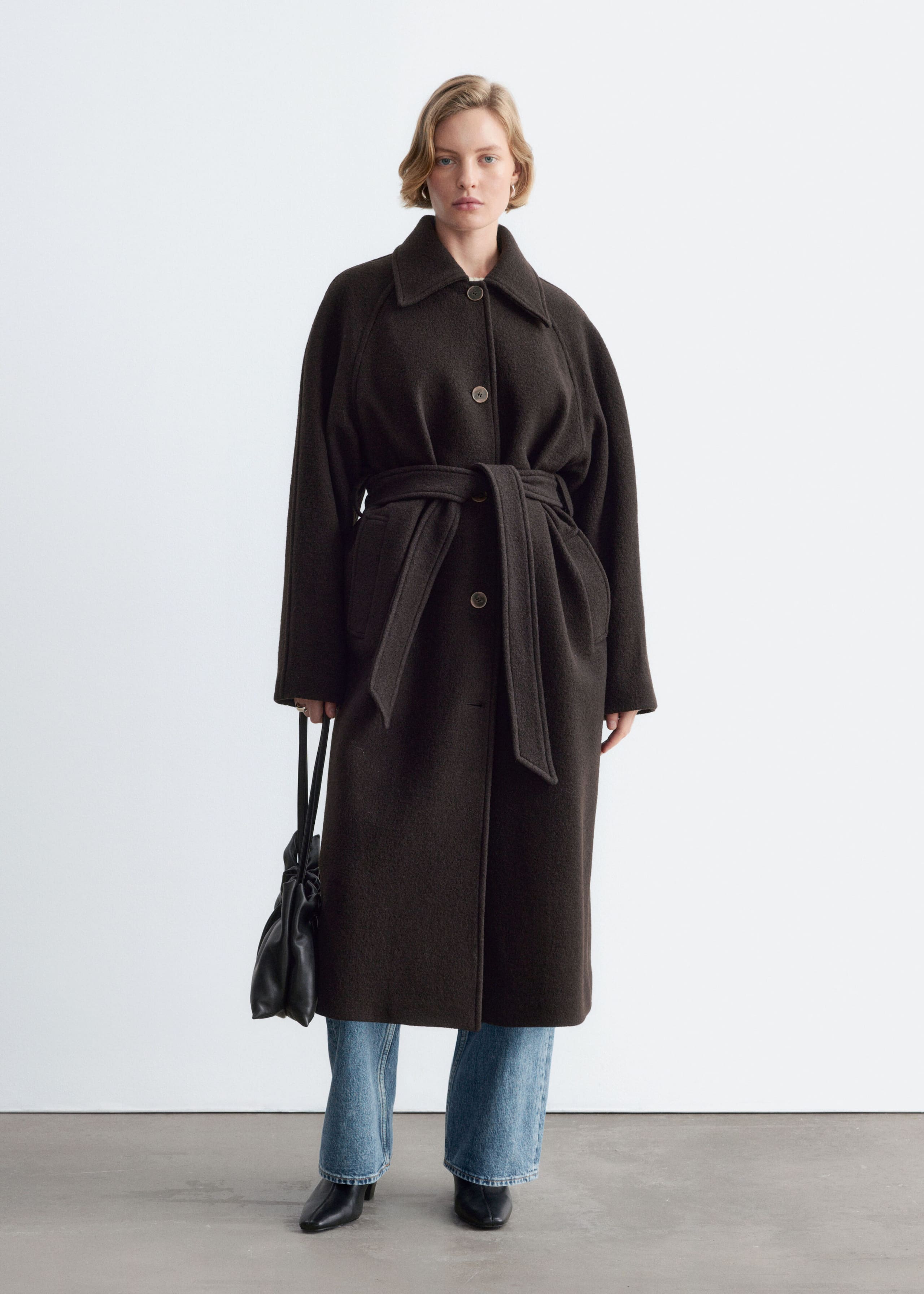 Bouclé Wool Car Coat