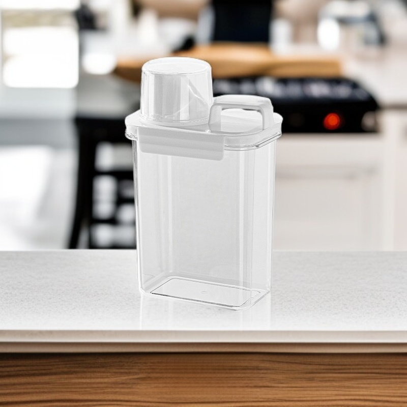Kitchen grain storage jar