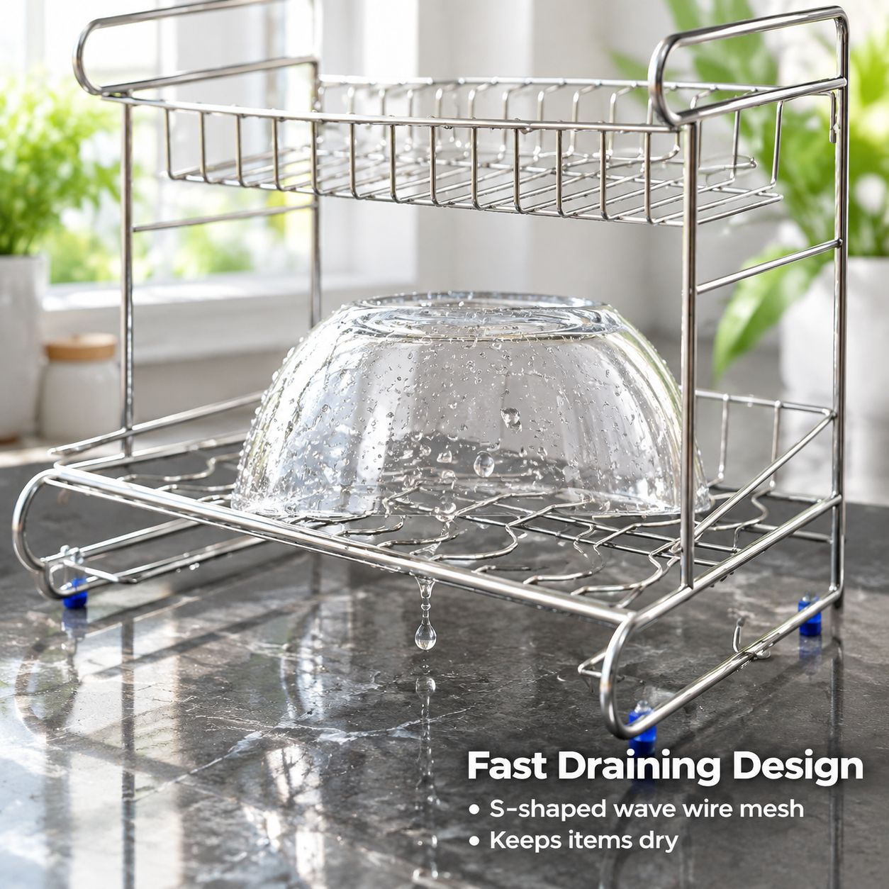 Multifunctional stainless steel storage rack