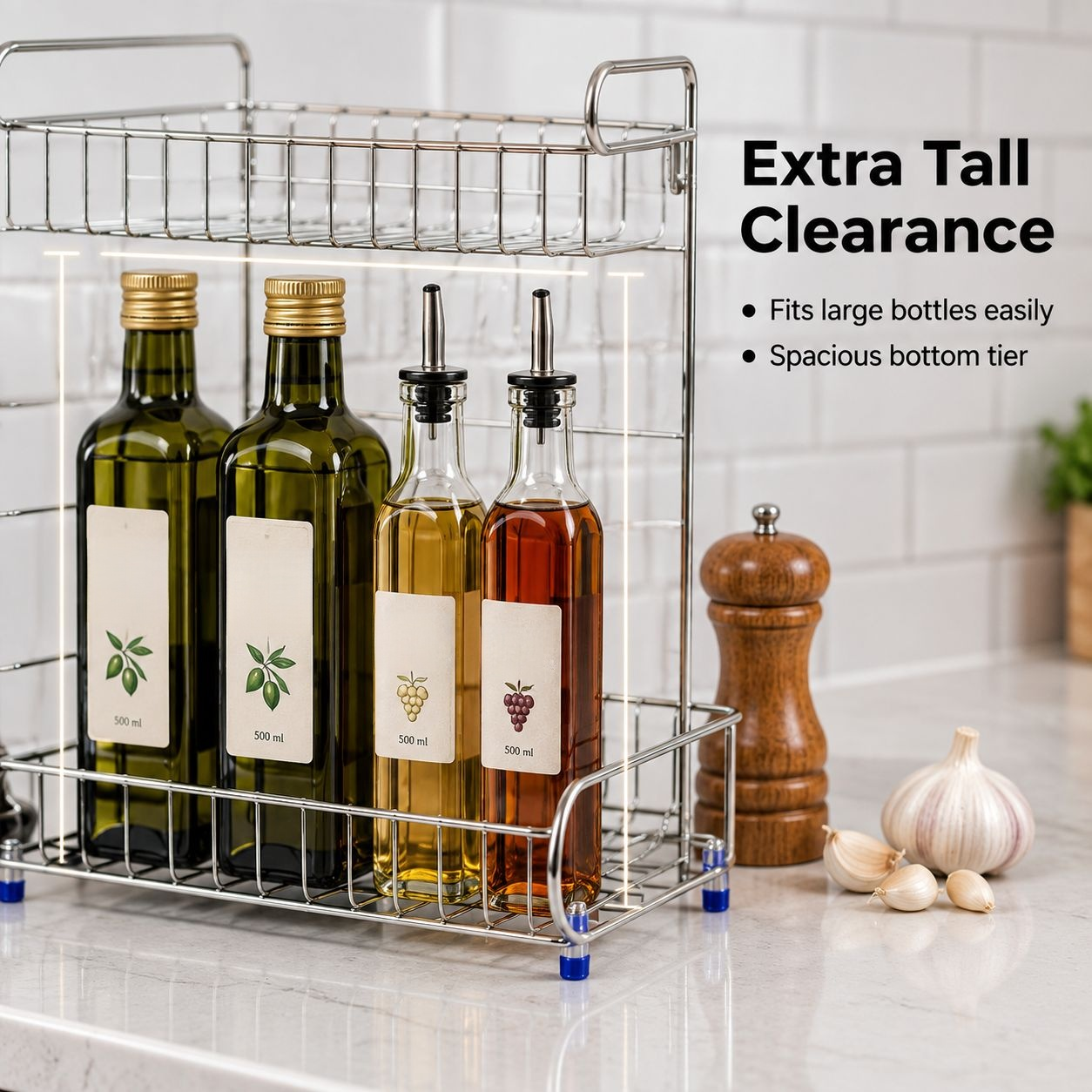 Multifunctional stainless steel storage rack