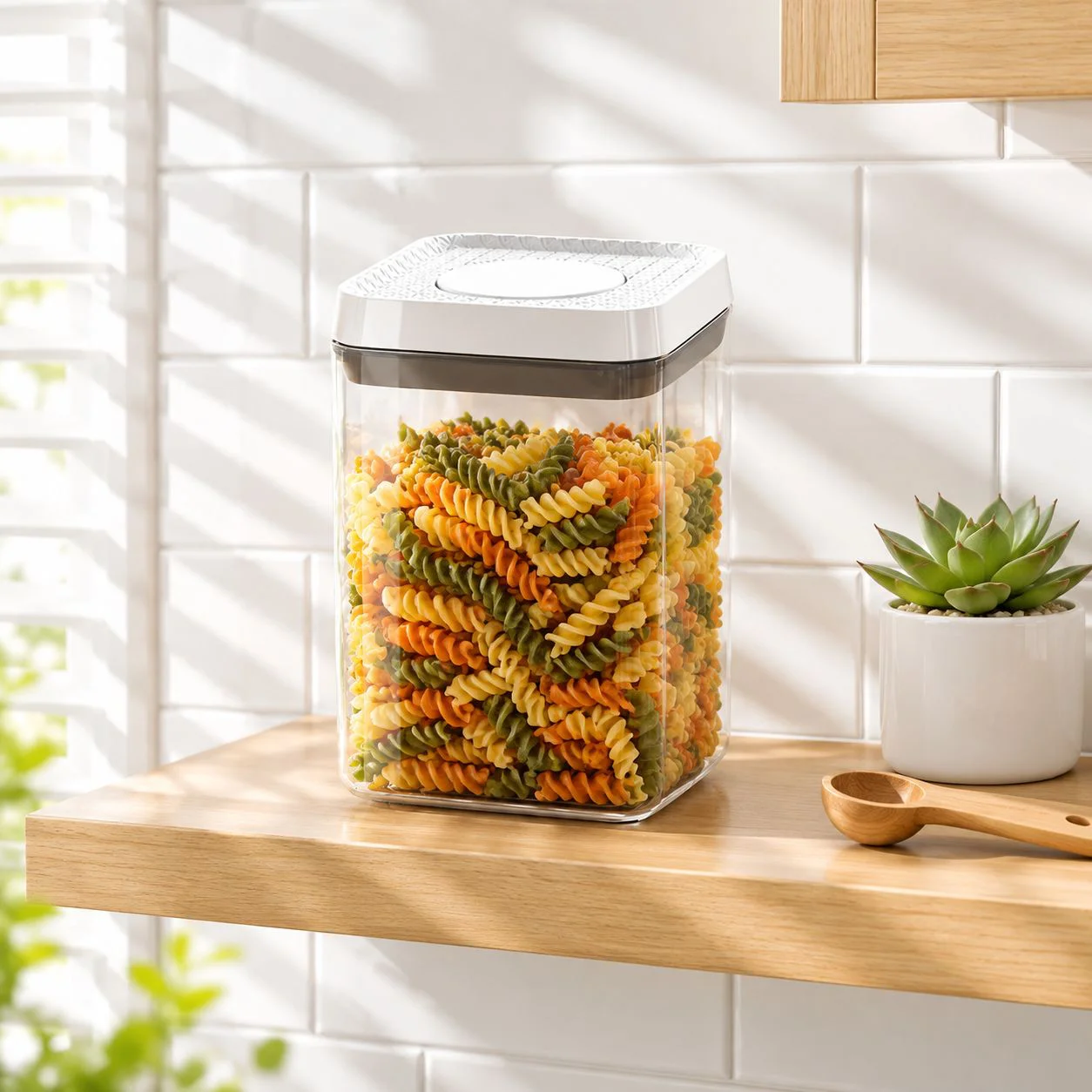Press-type sealing storage container