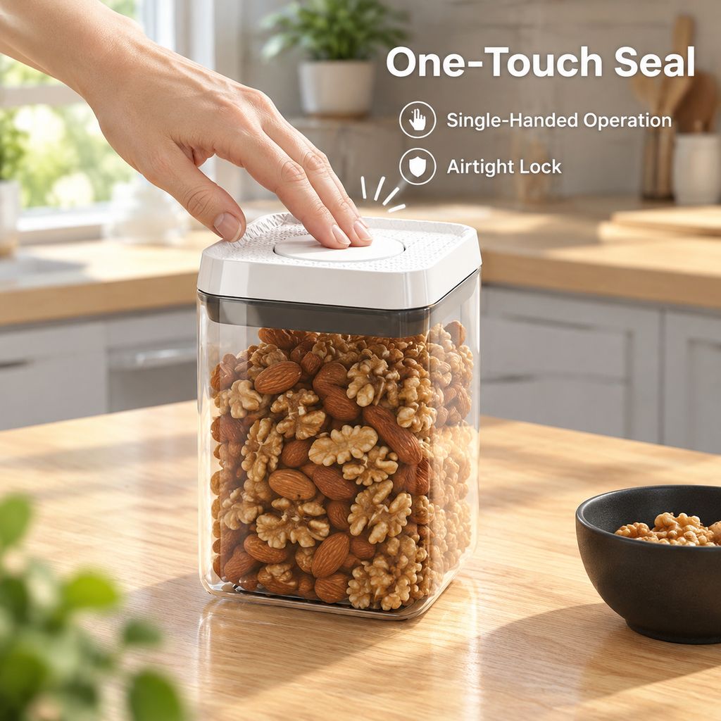 Press-type sealing storage container