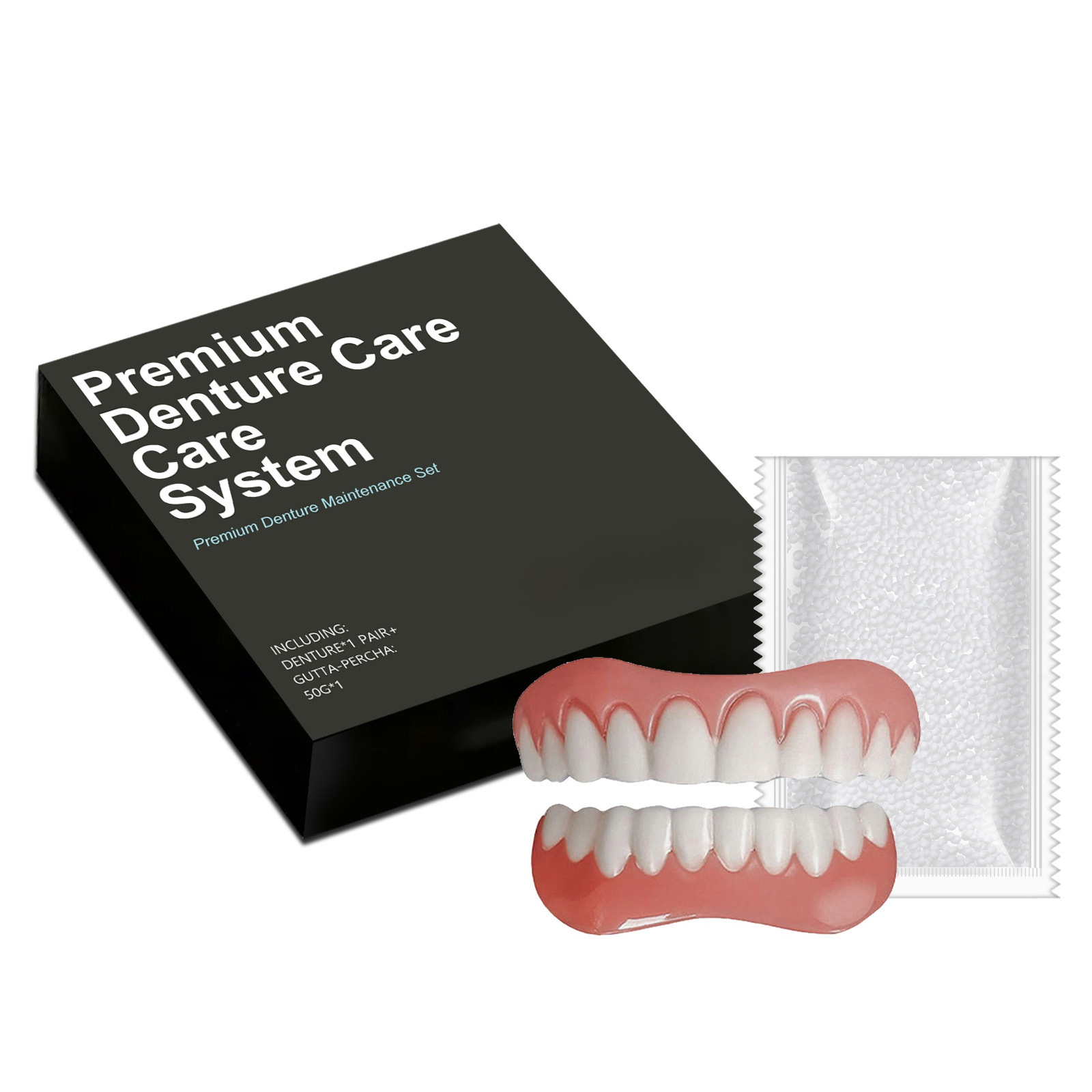 Comfort-fit decorative denture set