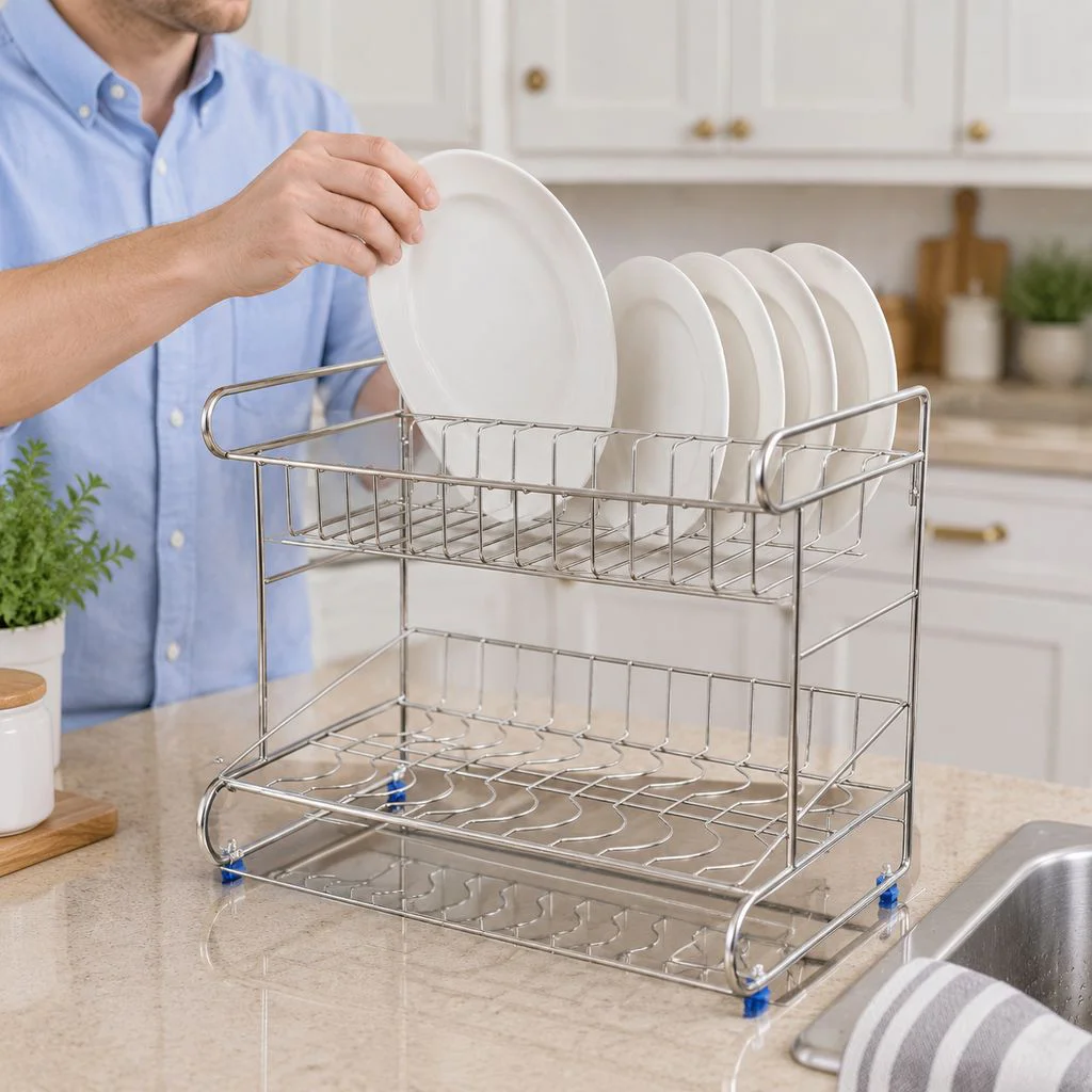 Multifunctional stainless steel storage rack