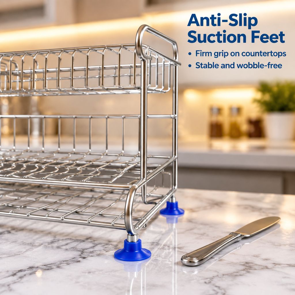 Multifunctional stainless steel storage rack