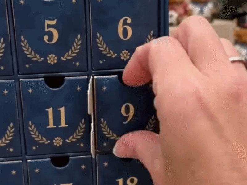Suggested image: numbered Advent calendar compartments being opened day by day with an expanding row of Highland Cow characters in front