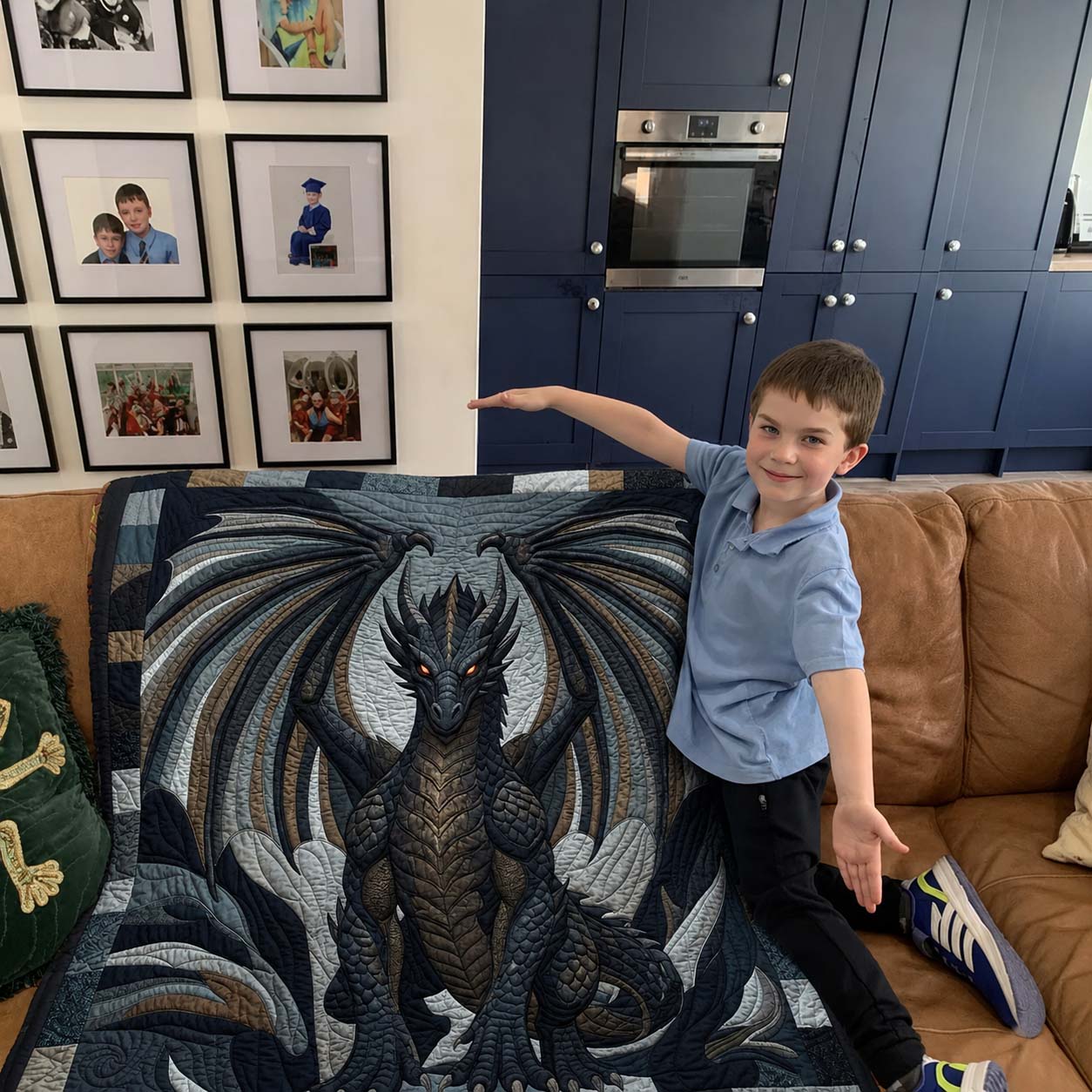 Wings of Dominion Quilted Blanket