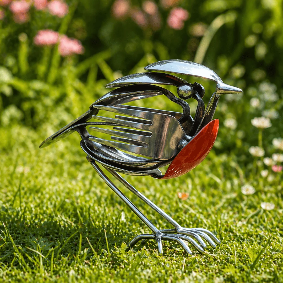 Handmade Metal Robin