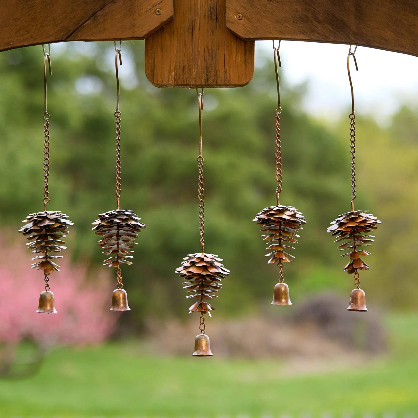 Pine Cone with Bell Ornament