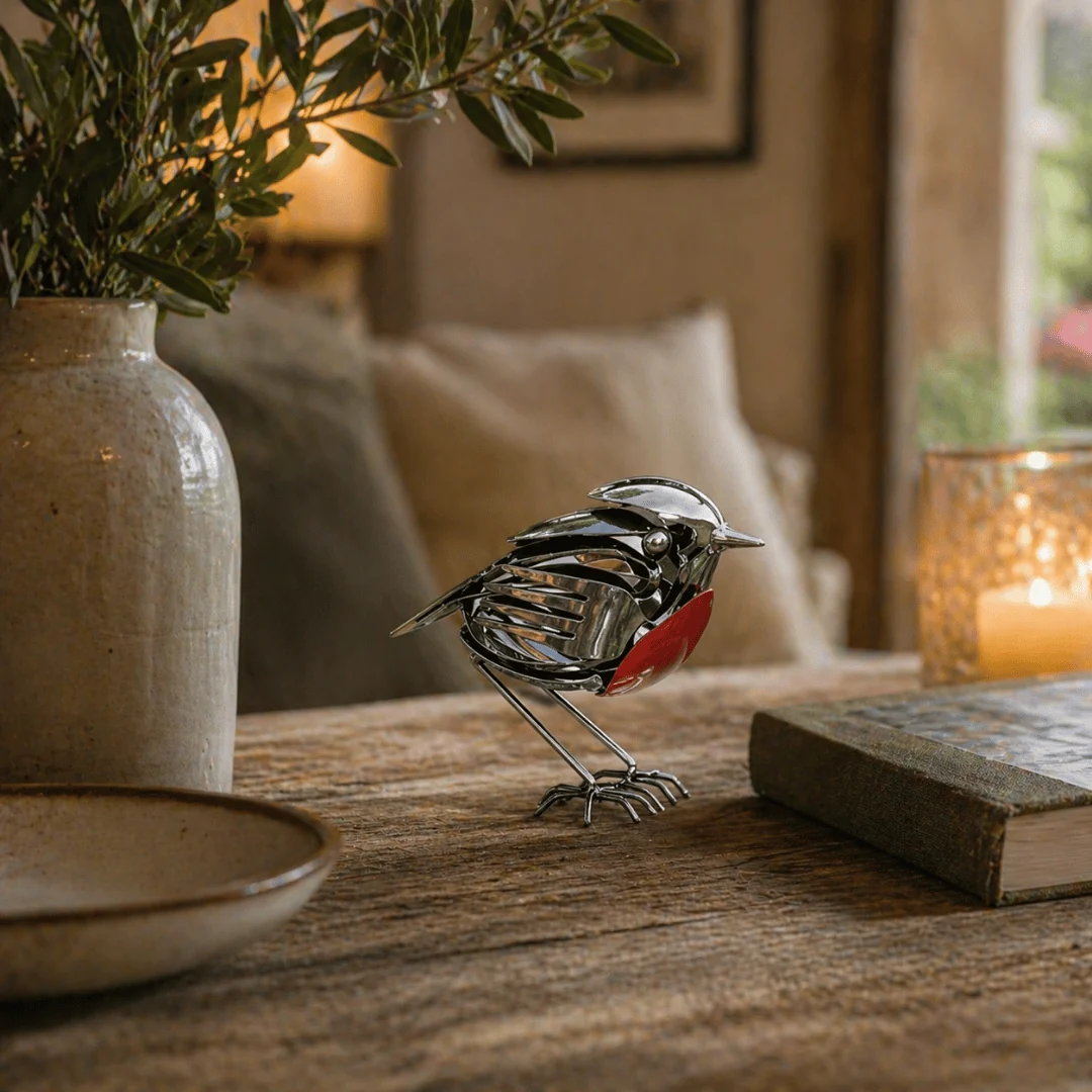 Handmade Metal Robin