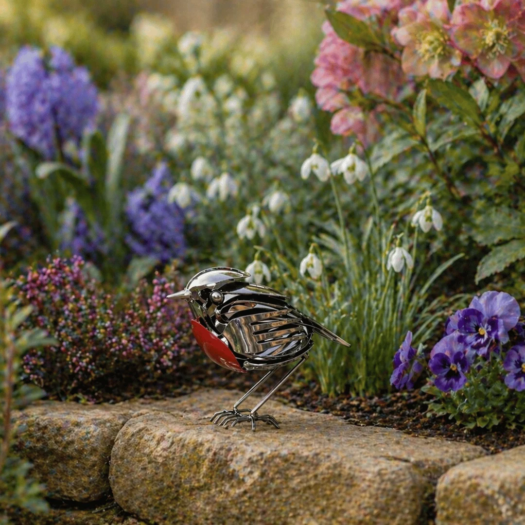 Handmade Metal Robin