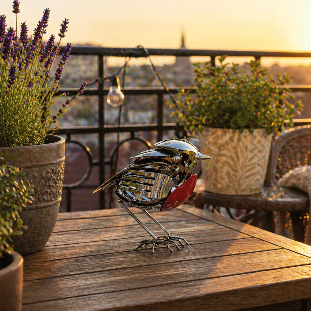 Handmade Metal Robin