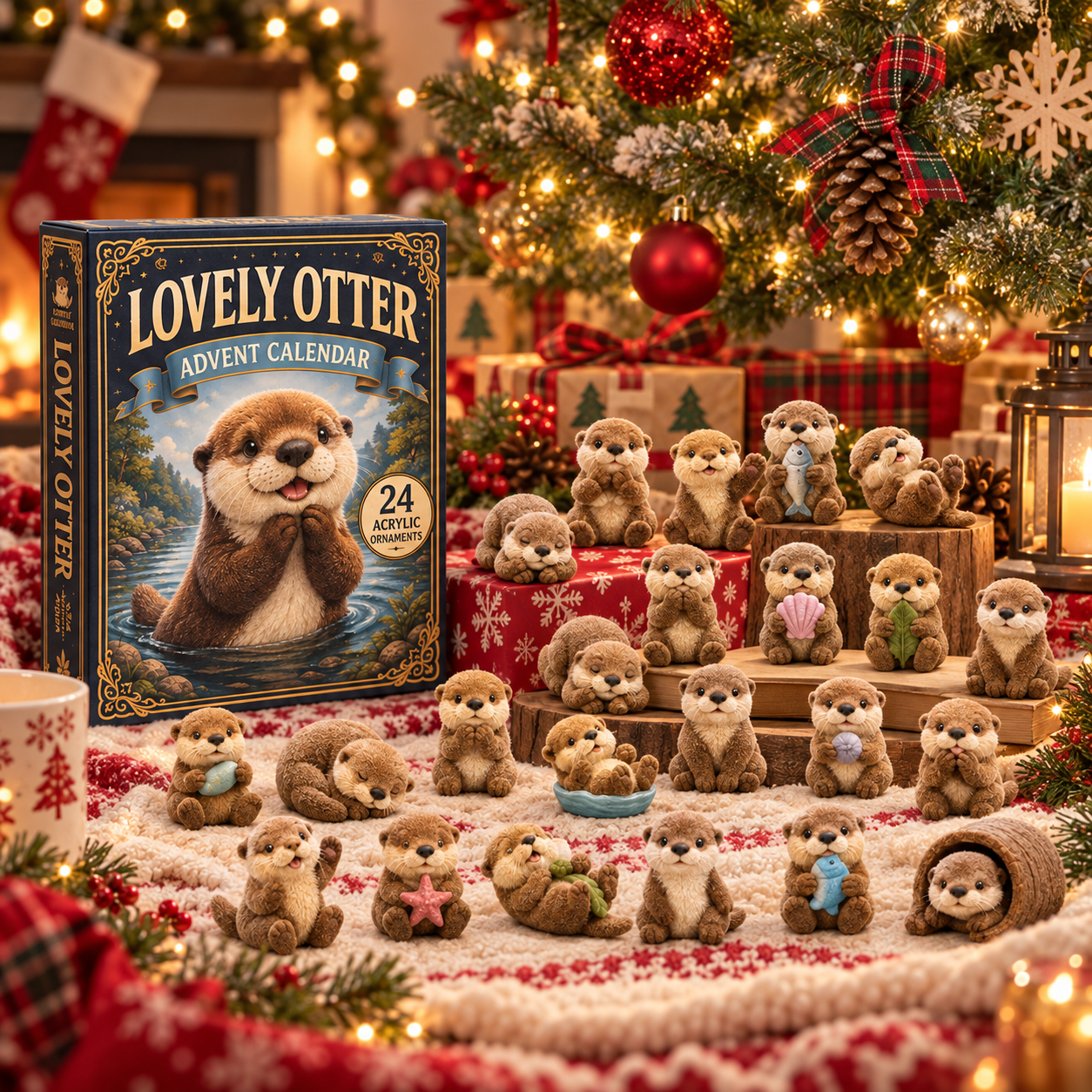 CHRISTMAS 40% OFF - 🦦Lovely Otter Advent Calendar 2026 - 24-Day Festive Countdown