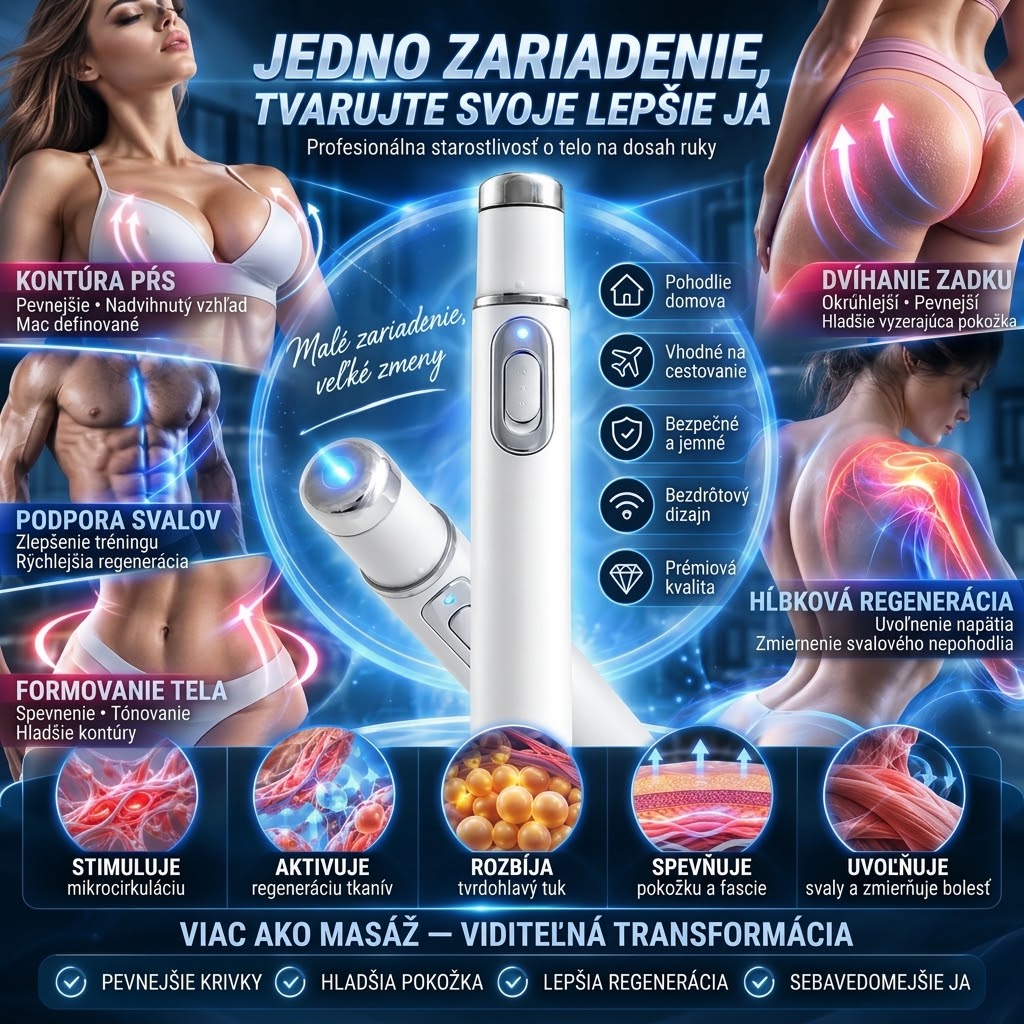 ULTRASONIC SHOCK DOPRAVA ZADARMO🚚WAVE BODY REMODELING SYSTEM™ – Zväčšuje poprsie a zdvíha zadok. Podporuje rast svalov. Zlepšuje krvný obeh. Uľavuje od bolesti.