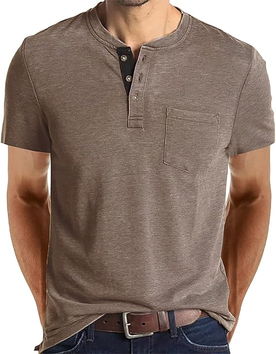 COOFANDY Men's T Shirt Short Sleeve Cotton Blend T-Shirts Crew Neck Casual Summer Basic Tee Shirts