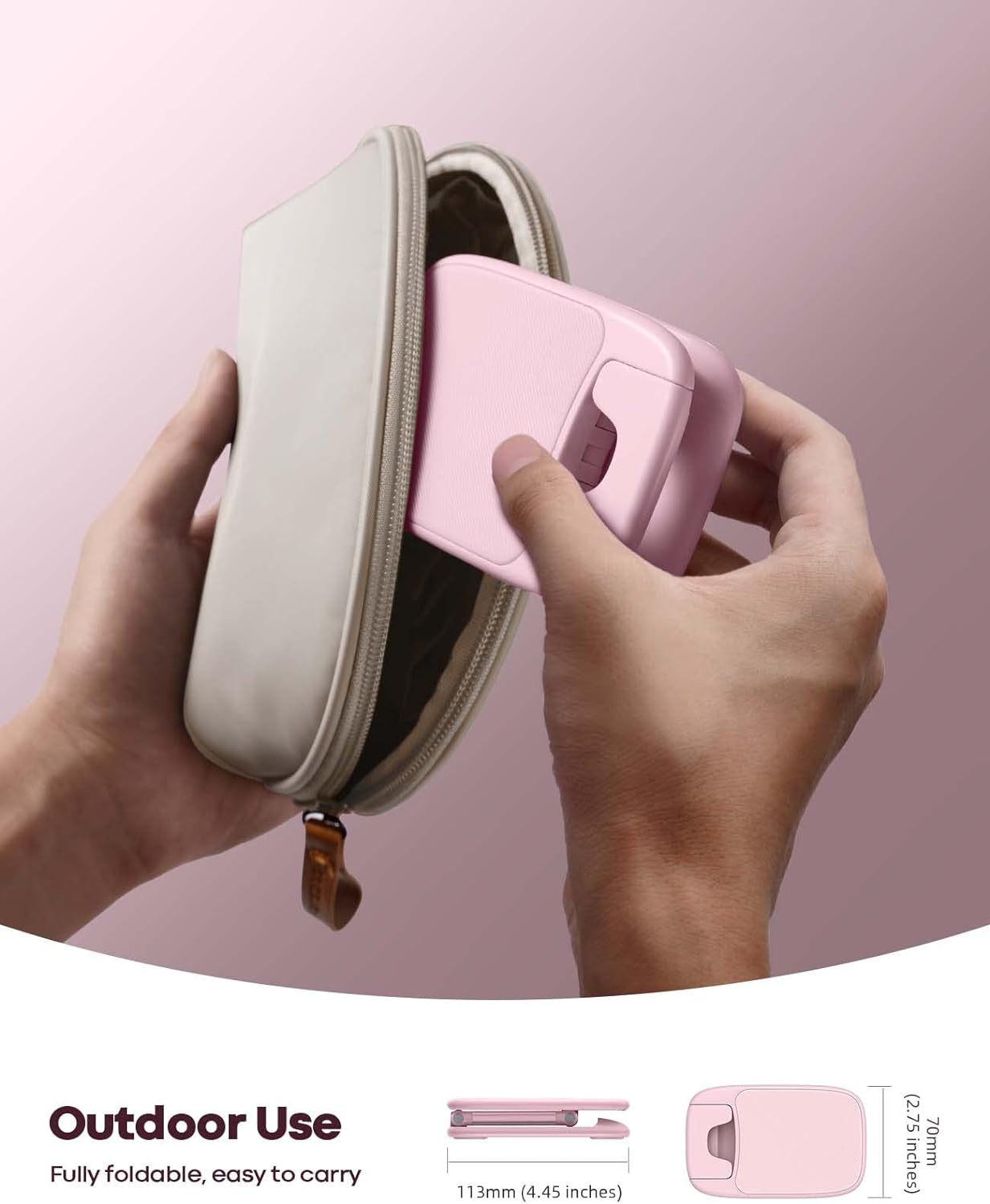 Desk Office Phone Holder, Pink Rose Gold