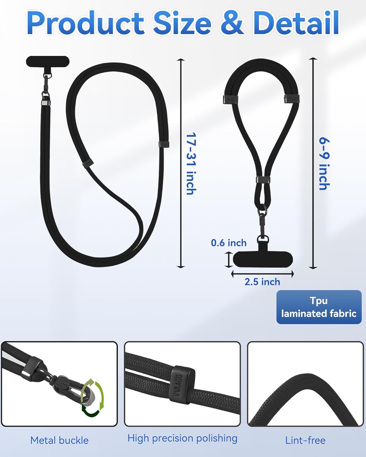 iPhone Crossbody Style Cell Phone Lanyard Strap