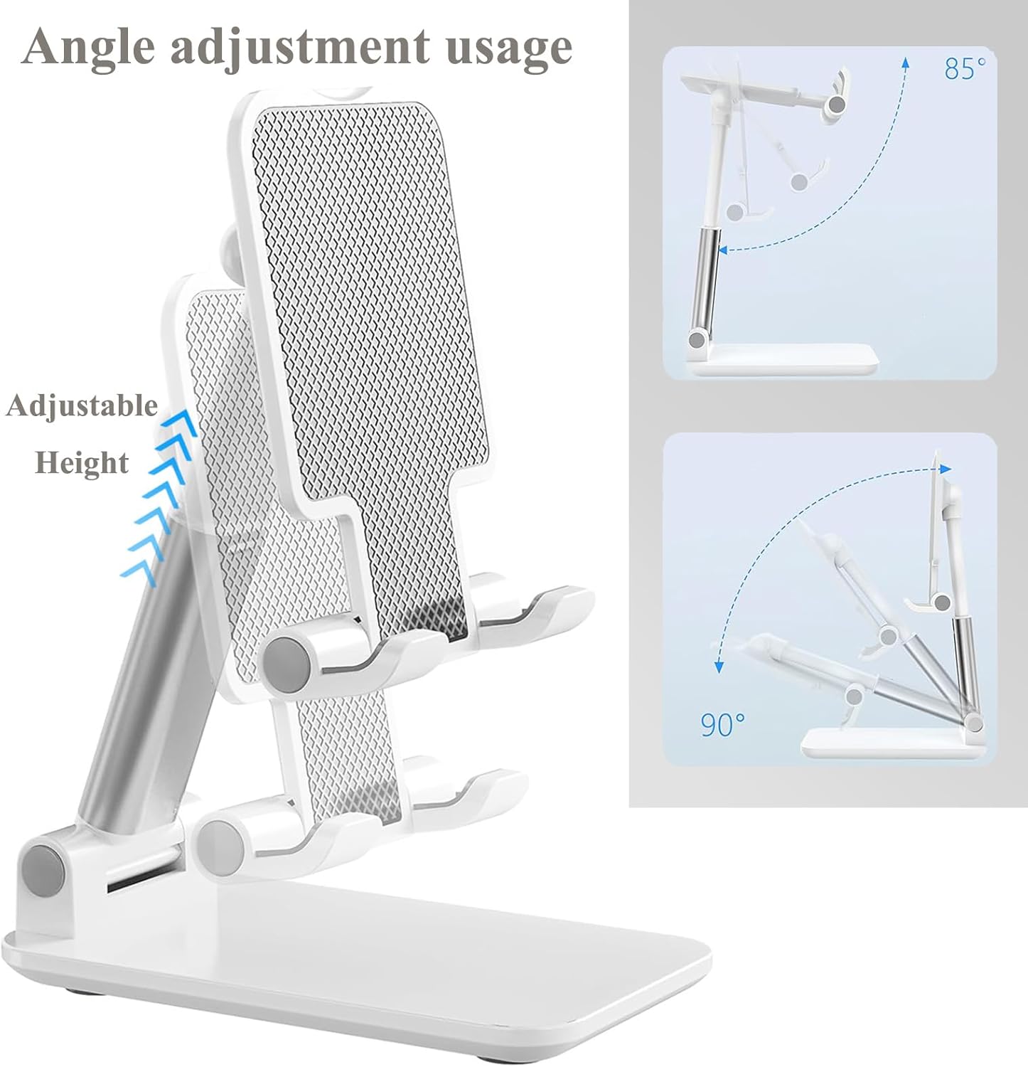 2 Pcs Adjustable Cell Phone Stand for Desk