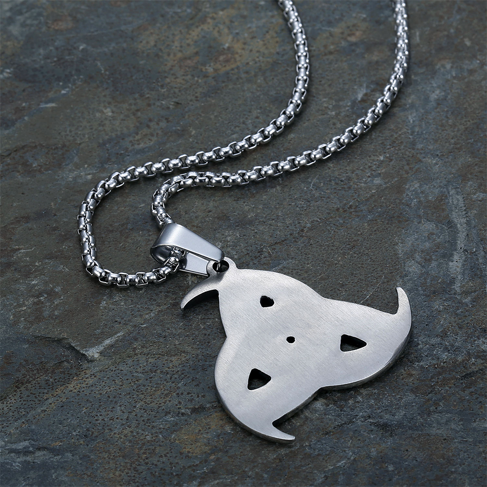 Norse Odin Triple Horn Pendant | Viking Celtic Beast Pattern Amulet, 316L Stainless Steel Unisex Wisdom & Inspiration Necklace