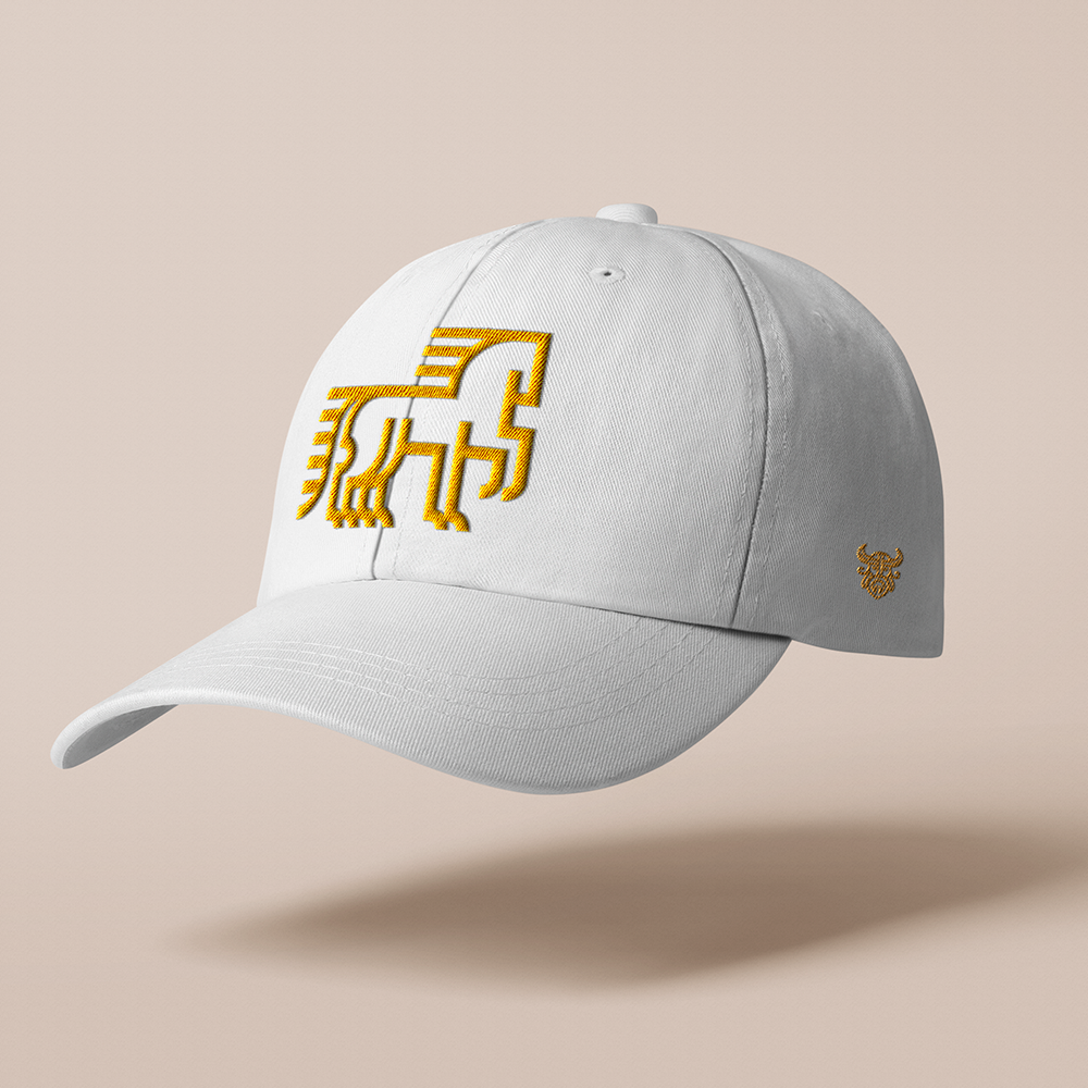 Sleipnir Eight‑Legged Horse Embroidered Cotton Baseball Cap, Norse Mythology Odin’s Steed Geometric‑Embroidery Sun Dad Hat, Affordable Unisex‑All‑Ages Outdoor Casual Cap for European Market-Viking Spirit