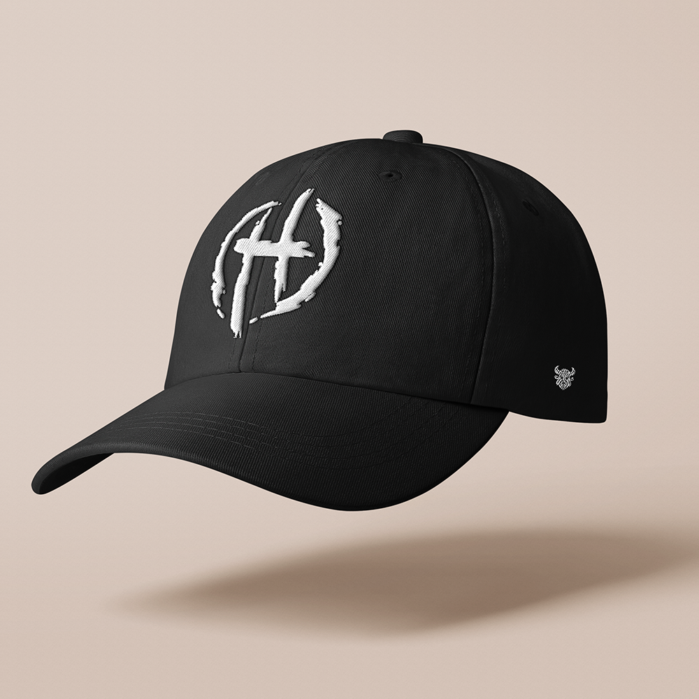 Hagalaz Rune‑Symbol Embroidered Cotton Baseball Cap, Norse Viking Transformation Rebirth Rune Totem Sun Dad Hat, Affordable Unisex‑All‑Ages Outdoor Casual Cap for European Market-Viking Spirit