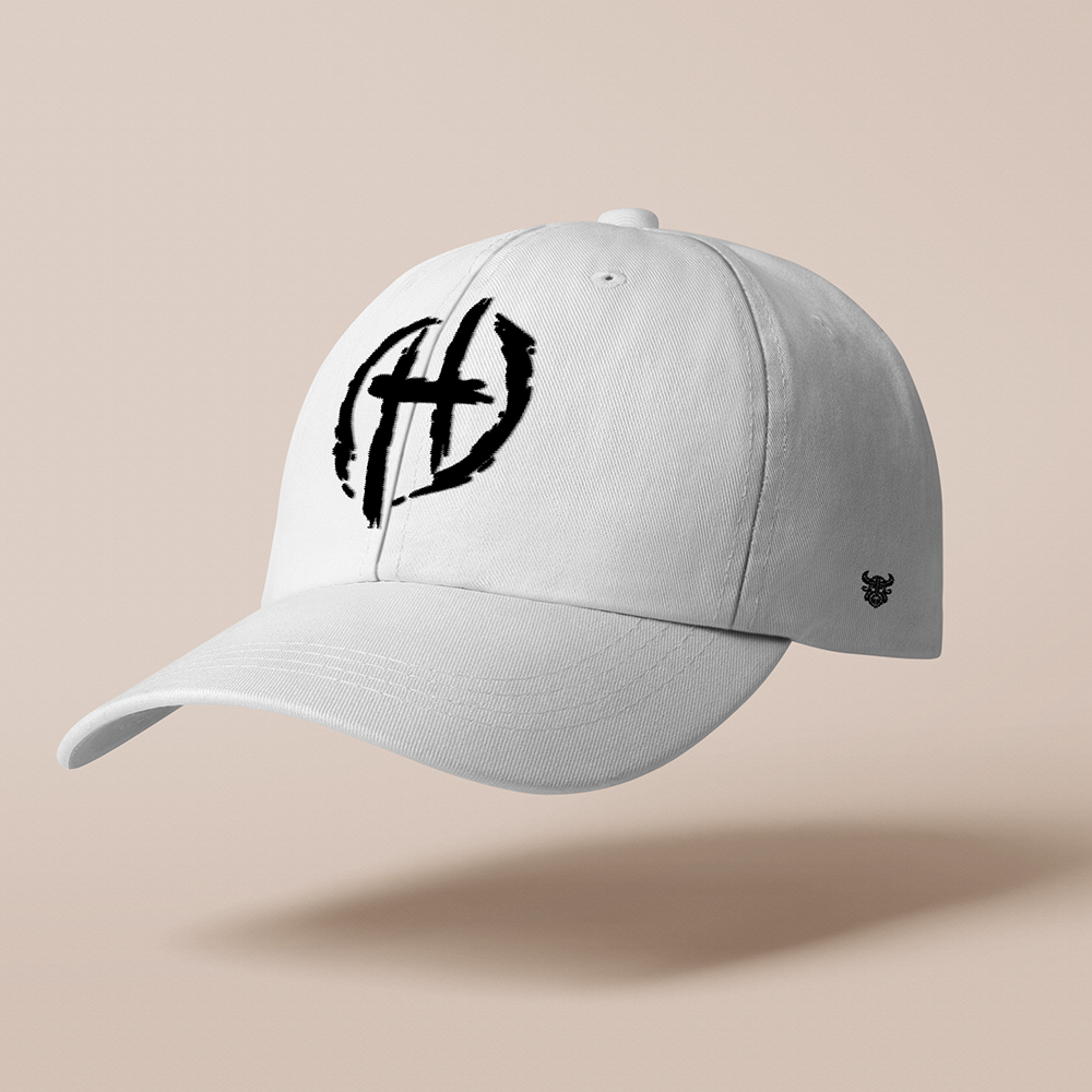 Hagalaz Rune‑Symbol Embroidered Cotton Baseball Cap, Norse Viking Transformation Rebirth Rune Totem Sun Dad Hat, Affordable Unisex‑All‑Ages Outdoor Casual Cap for European Market-Viking Spirit