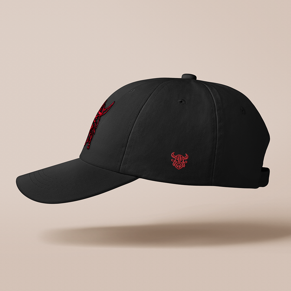 Viking Warrior Embroidered Cotton Baseball Cap, Norse Traditional Warrior Embroidery Sun Hat, Affordable Unisex‑All‑Ages Outdoor Casual Dad Hat for European Market-Viking Spirit