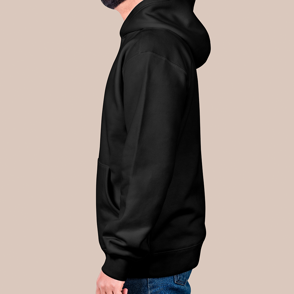 Viking Vegvísir Rune Compass Circle 550g Heavyweight Cotton Hoodie, Norse Wayfinder Rune Totem Pullover with Kangaroo Pocket, Affordable Unisex All-Ages Casual Hoodie for European Market-Viking Spirit