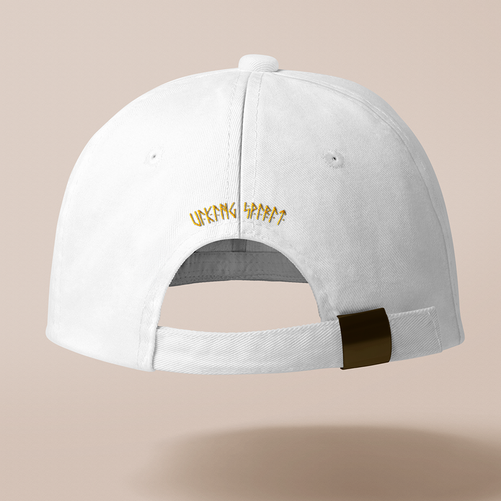 Sleipnir Eight‑Legged Horse Embroidered Cotton Baseball Cap, Norse Mythology Odin’s Steed Geometric‑Embroidery Sun Dad Hat, Affordable Unisex‑All‑Ages Outdoor Casual Cap for European Market-Viking Spirit