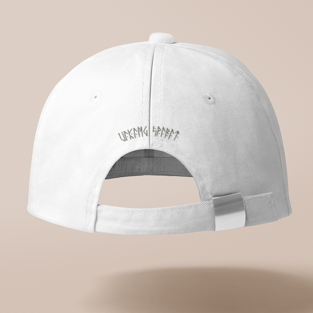 Sleipnir Eight‑Legged Horse Embroidered Cotton Baseball Cap, Norse Mythology Odin’s Steed Geometric‑Embroidery Sun Dad Hat, Affordable Unisex‑All‑Ages Outdoor Casual Cap for European Market-Viking Spirit