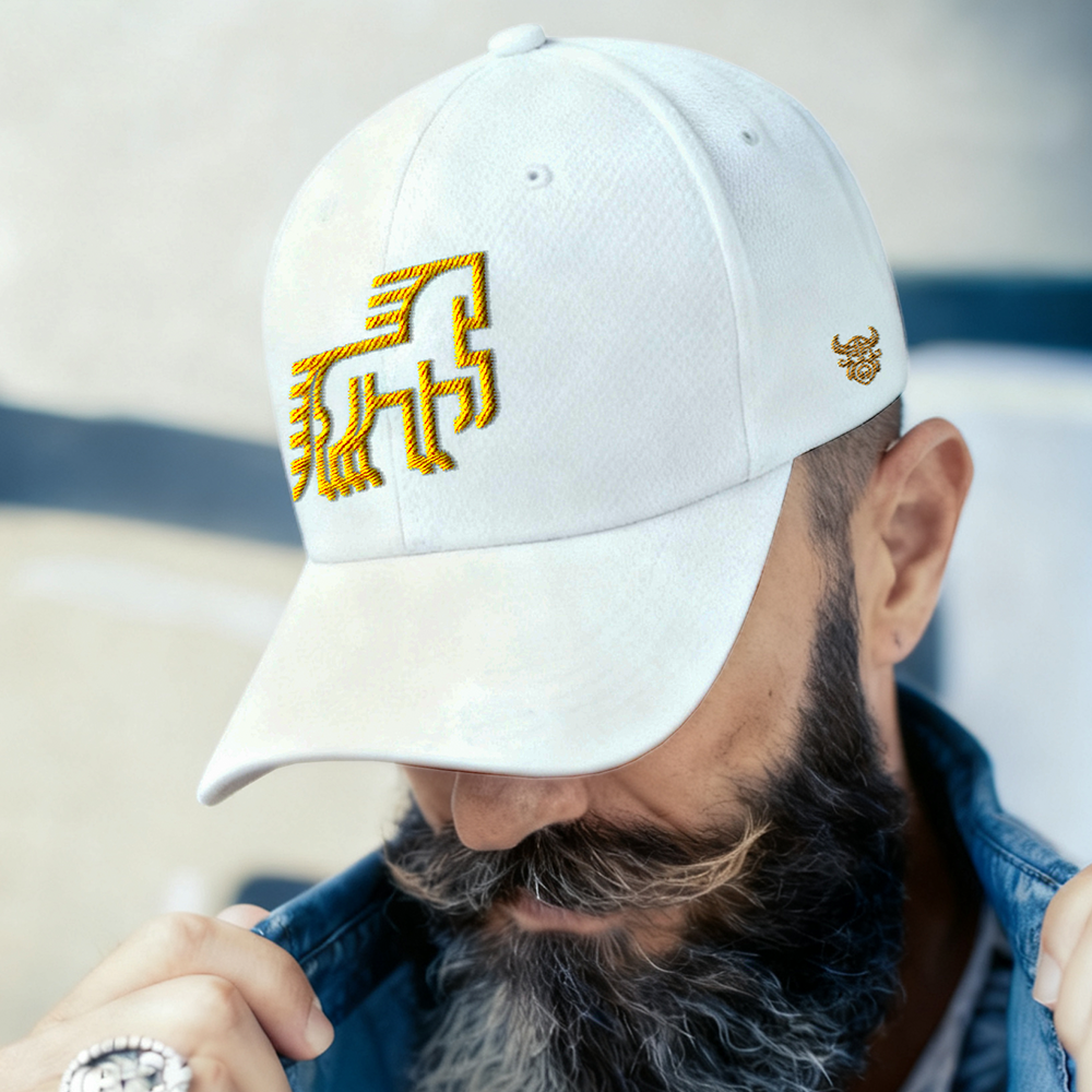 Sleipnir Eight‑Legged Horse Embroidered Cotton Baseball Cap, Norse Mythology Odin’s Steed Geometric‑Embroidery Sun Dad Hat, Affordable Unisex‑All‑Ages Outdoor Casual Cap for European Market-Viking Spirit