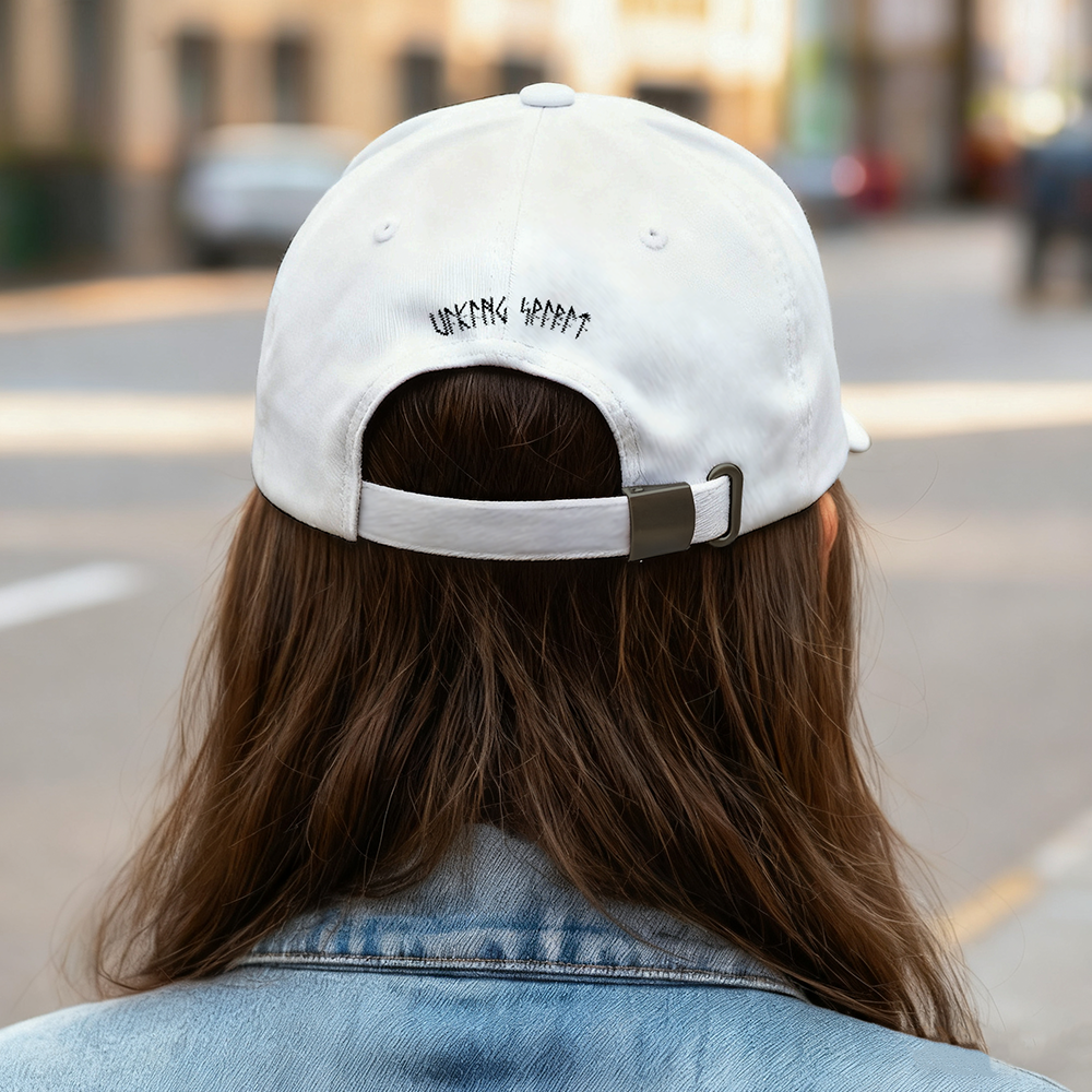 Viking Celtic Knot Dual‑Beast Heart Pattern Embroidered Cotton Baseball Cap, Norse Celtic Interwoven Totem Sun Dad Hat, Affordable Unisex‑All‑Ages Outdoor Casual Cap for European Market-Viking Spirit