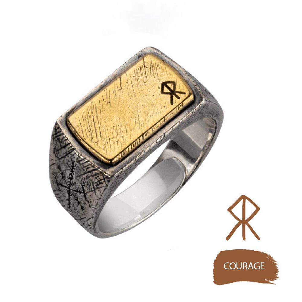 [Copy]Norse Viking Rune Fragment Stone Pendant Necklace | Double-sided Vegvisir Compass & Aegishjalmur Helm of Awe, 316L Stainless Steel, Gold Plated & Sterling Silver Option, Unisex Rune Amulet
