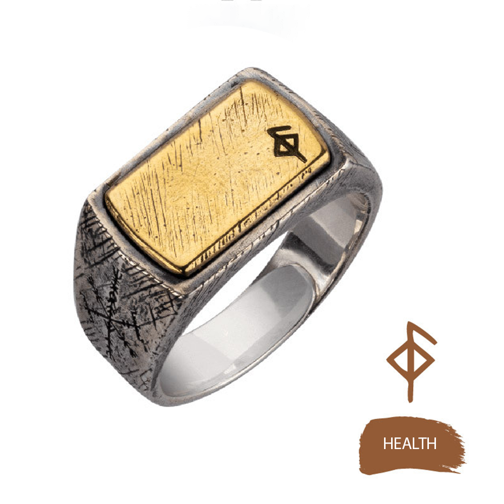 [Copy]Norse Viking Rune Fragment Stone Pendant Necklace | Double-sided Vegvisir Compass & Aegishjalmur Helm of Awe, 316L Stainless Steel, Gold Plated & Sterling Silver Option, Unisex Rune Amulet