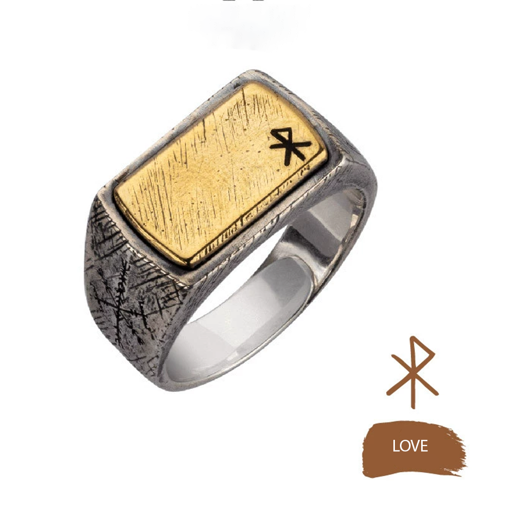 [Copy]Norse Viking Rune Fragment Stone Pendant Necklace | Double-sided Vegvisir Compass & Aegishjalmur Helm of Awe, 316L Stainless Steel, Gold Plated & Sterling Silver Option, Unisex Rune Amulet