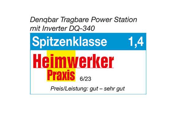 DENQBAR 3000 W Powerstation - Pr&auml;miert von der HWP in der Spitzenklasse
