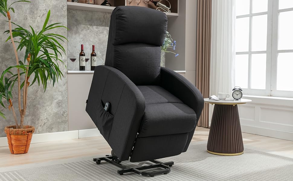 Sillón relax función auto ayuda reclinación eléctrica.