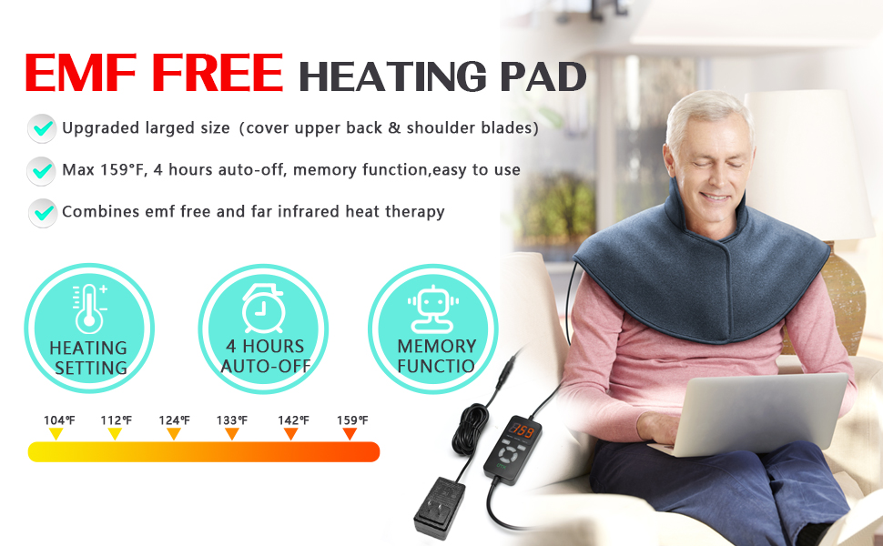exact large neck shoulders heating pad