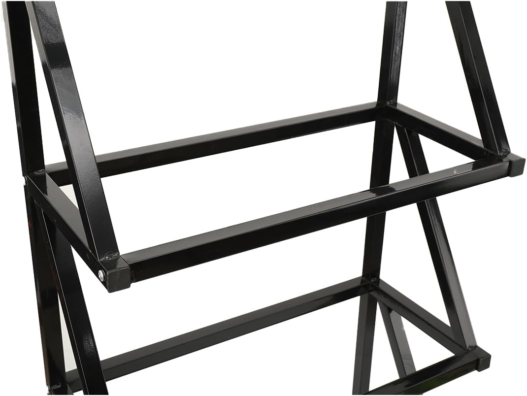 Fruit Vegetable Organizer Metal Frame Basket Stand, Heavy Steel Structure, Open Grid Airflow Storage, 5 Tier Display Rack for Supermarket Kitchen Retail Use