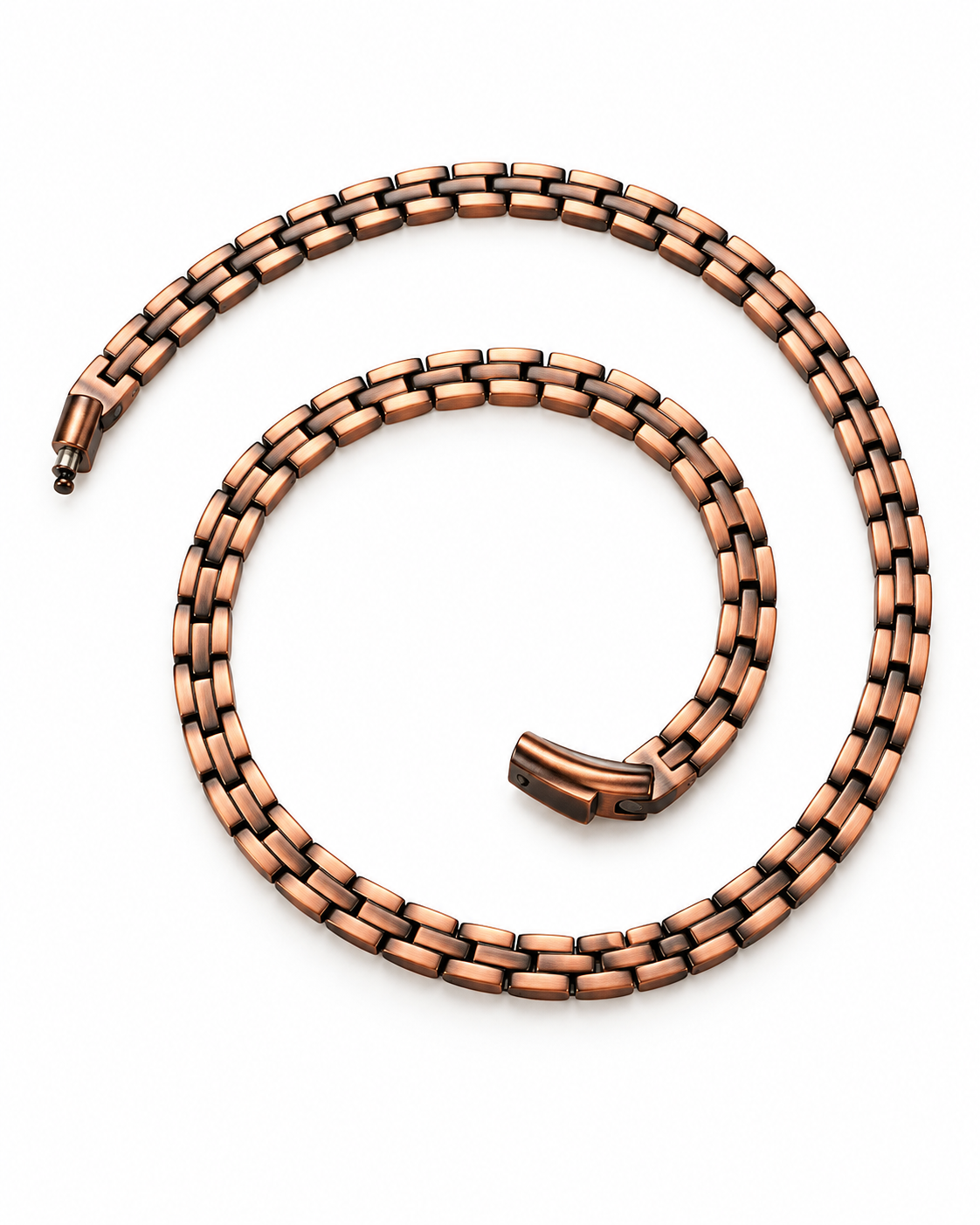 2 Copper Bracelets + Pure Copper Magnetic Necklace - Unisex