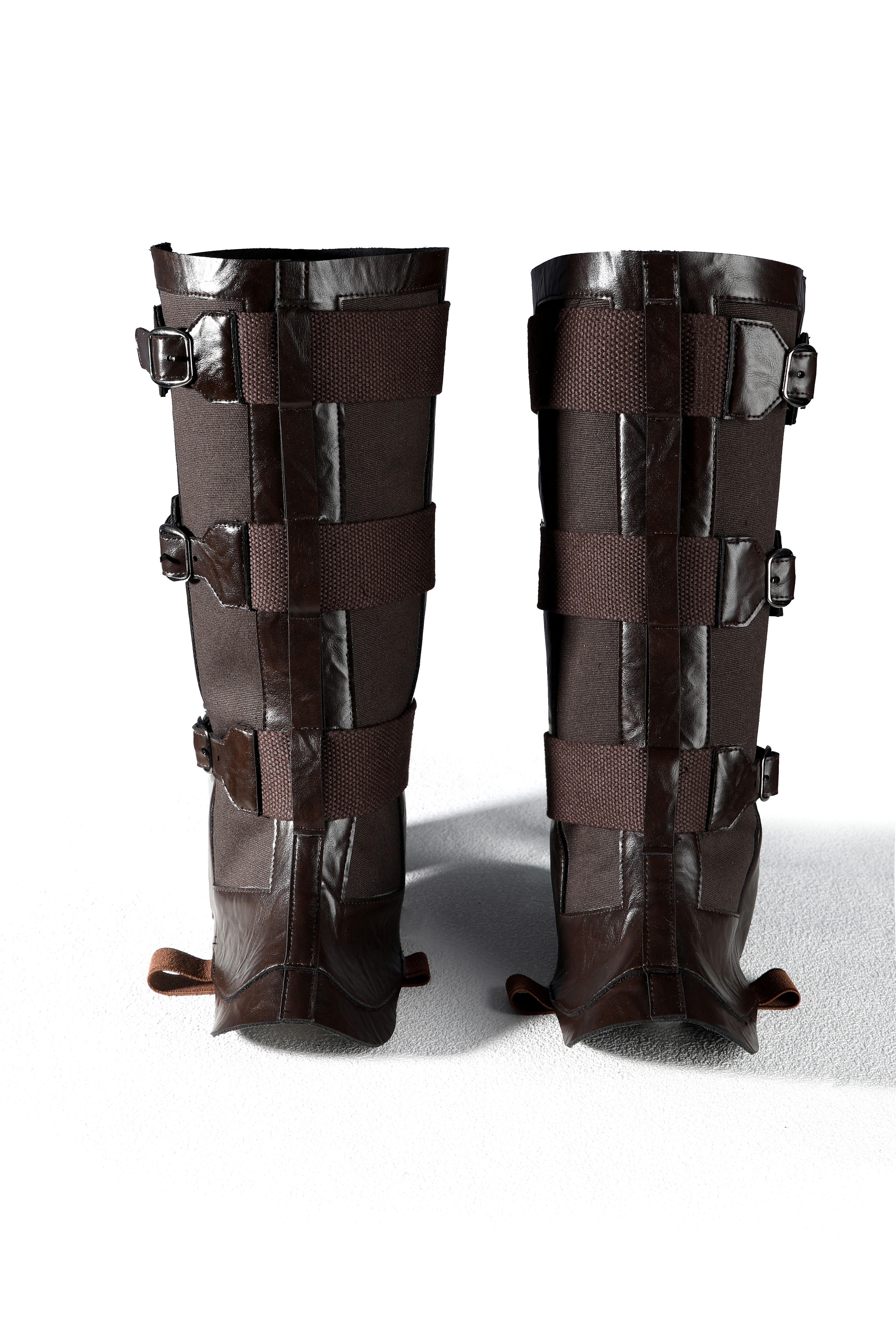 Superhero Boot Covers Cosplay Accessories Handmade Vintage Brown Shoes Covers
