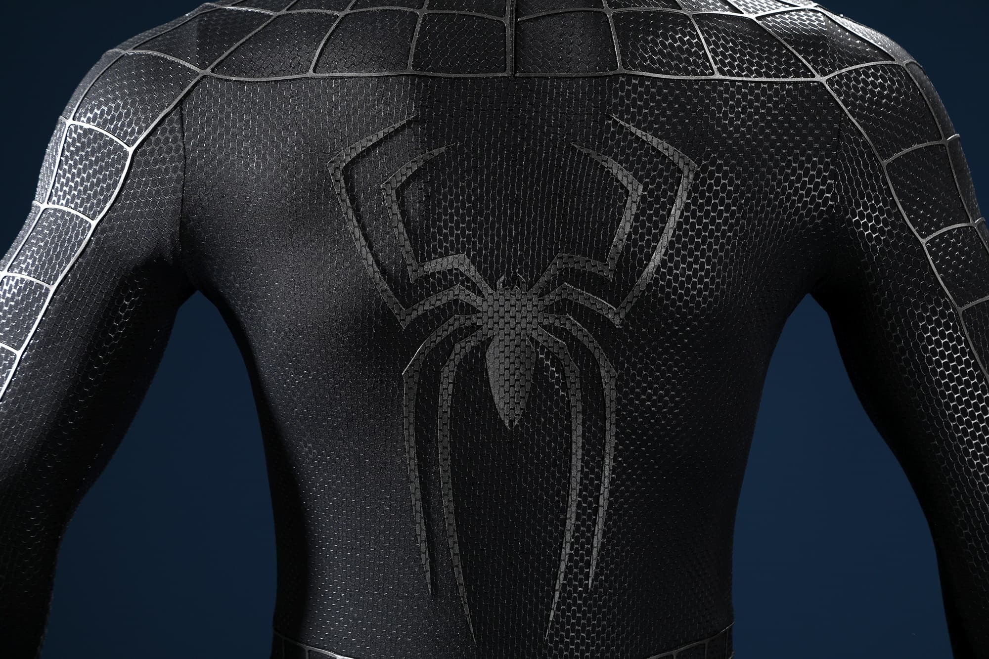 Spider-Man 3 Venom Suit Tobey Venom Symbiote Costume Cosplay Bodysuit Top Level