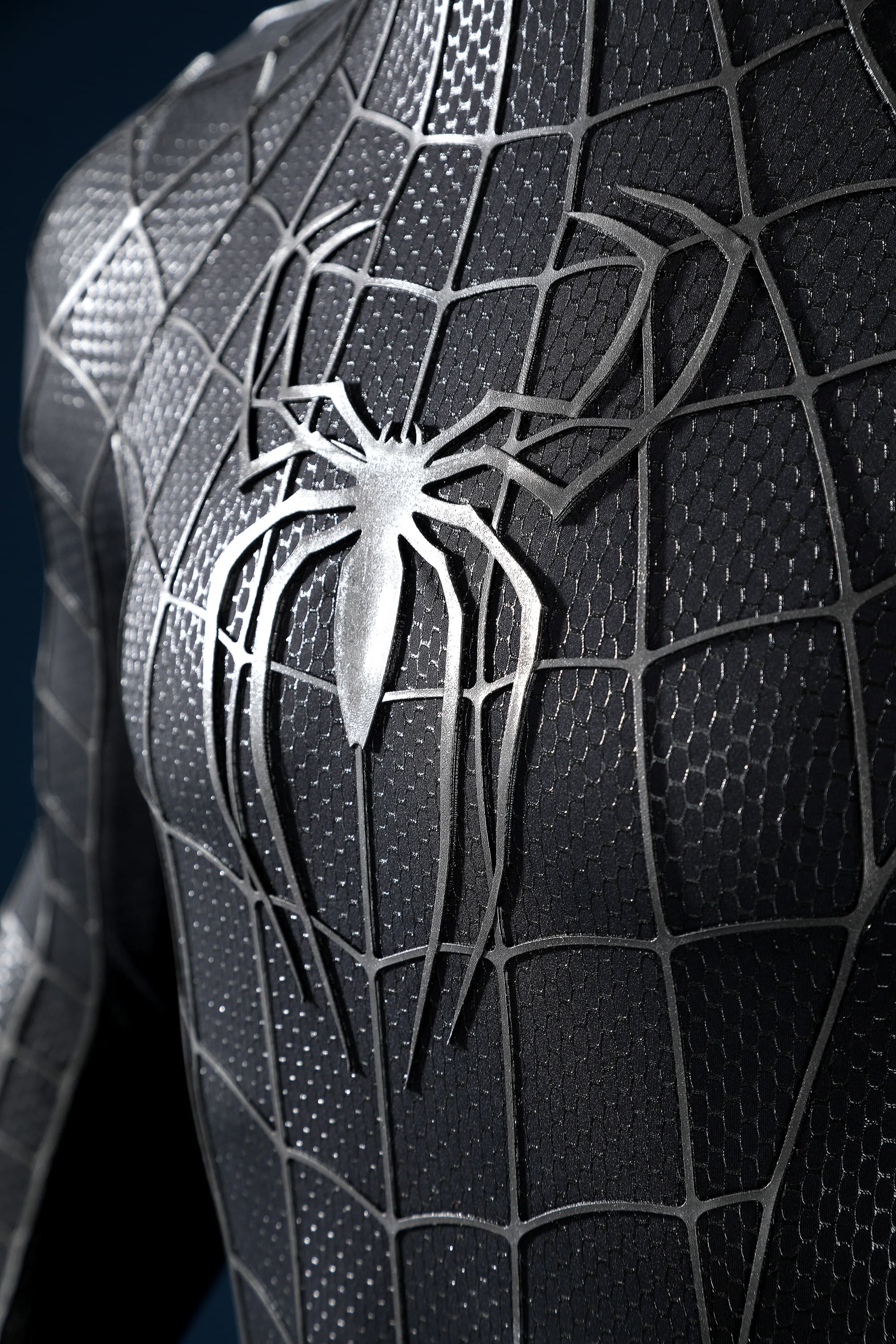 Spider-Man 3 Venom Suit Tobey Venom Symbiote Costume Cosplay Bodysuit Top Level