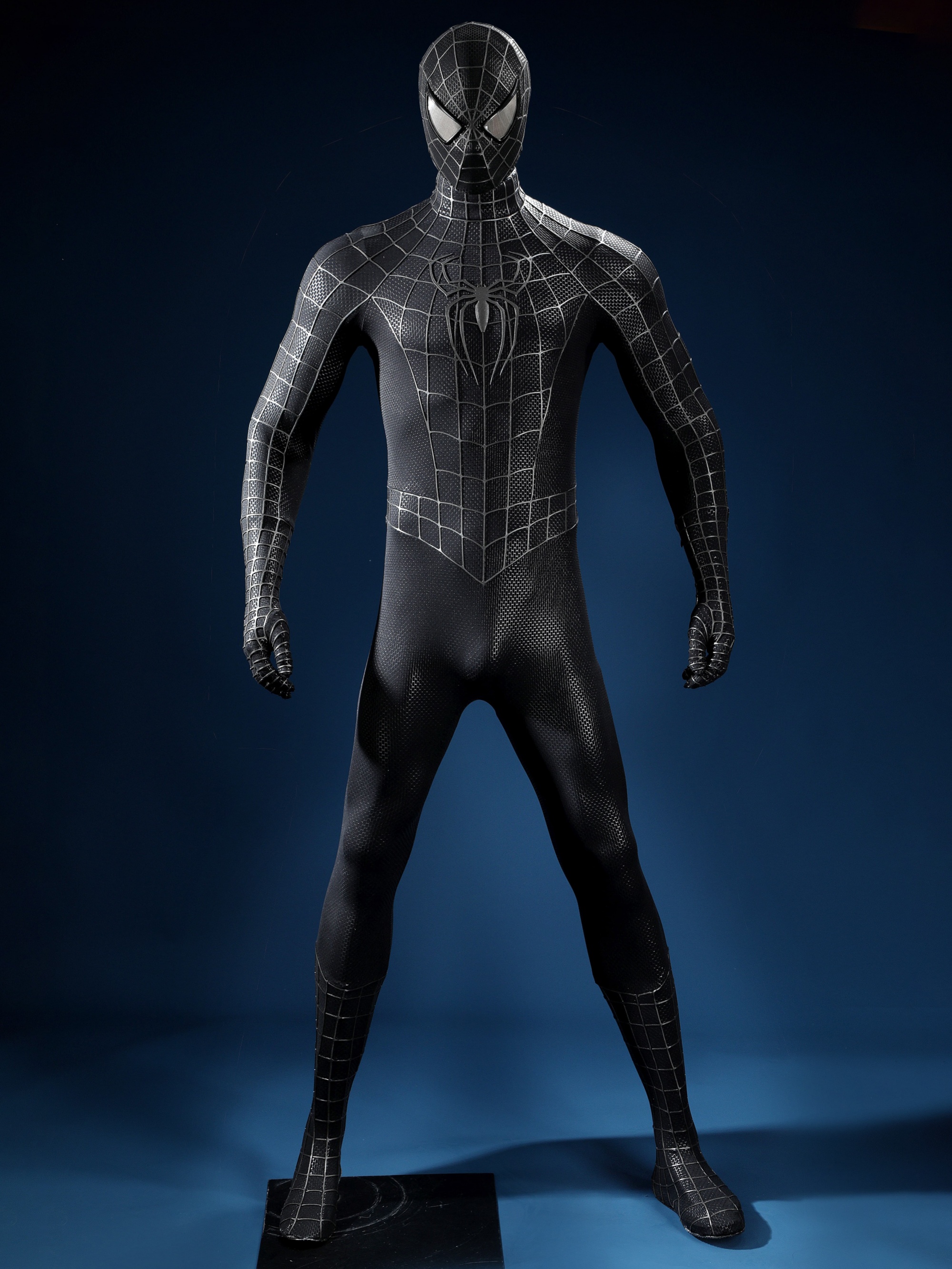Spider-Man 3 Venom Suit Tobey Venom Symbiote Costume Cosplay Bodysuit Top Level