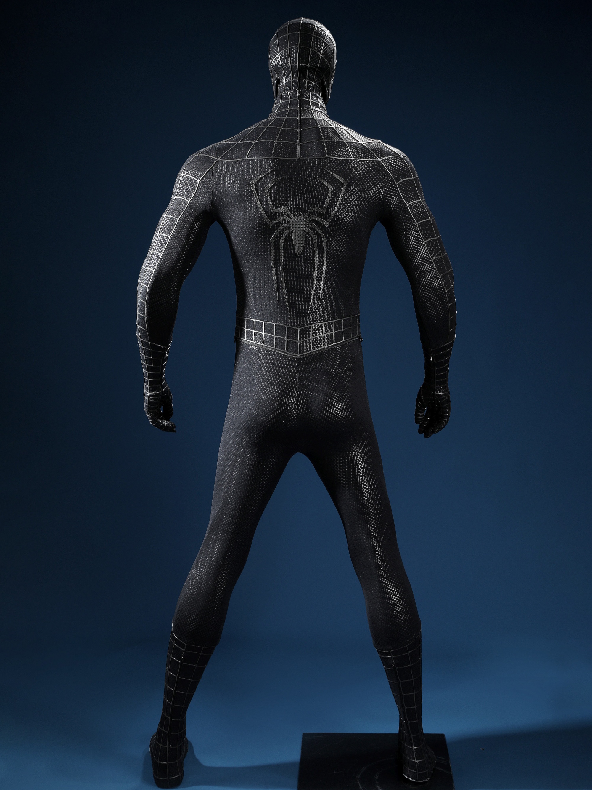 Spider-Man 3 Venom Suit Tobey Venom Symbiote Costume Cosplay Bodysuit Top Level